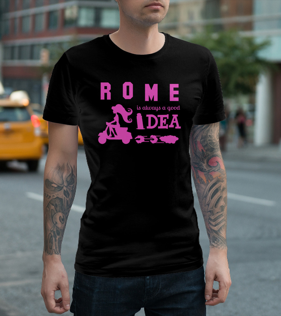 ROME Is Always a Good Idea Scooter T-Shirt