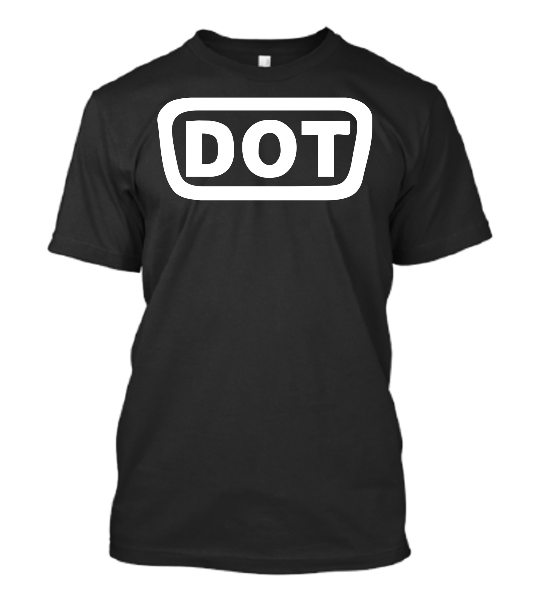 2X DOT Sticker Vinyl Decal DO Black And White Text Inside Rounded Rectangle T-Shirt