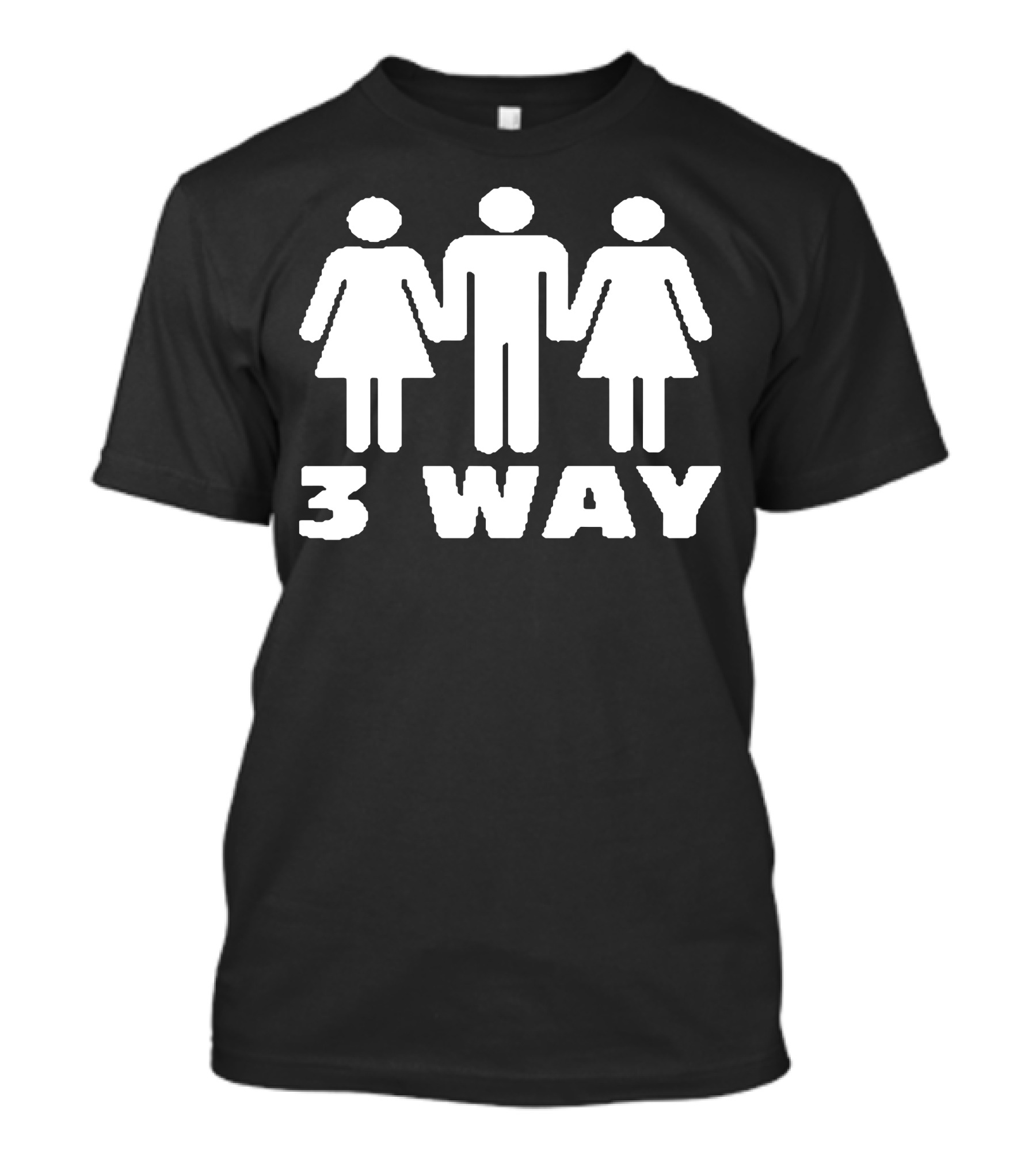 3 Way Holding Hands Trio T-Shirt