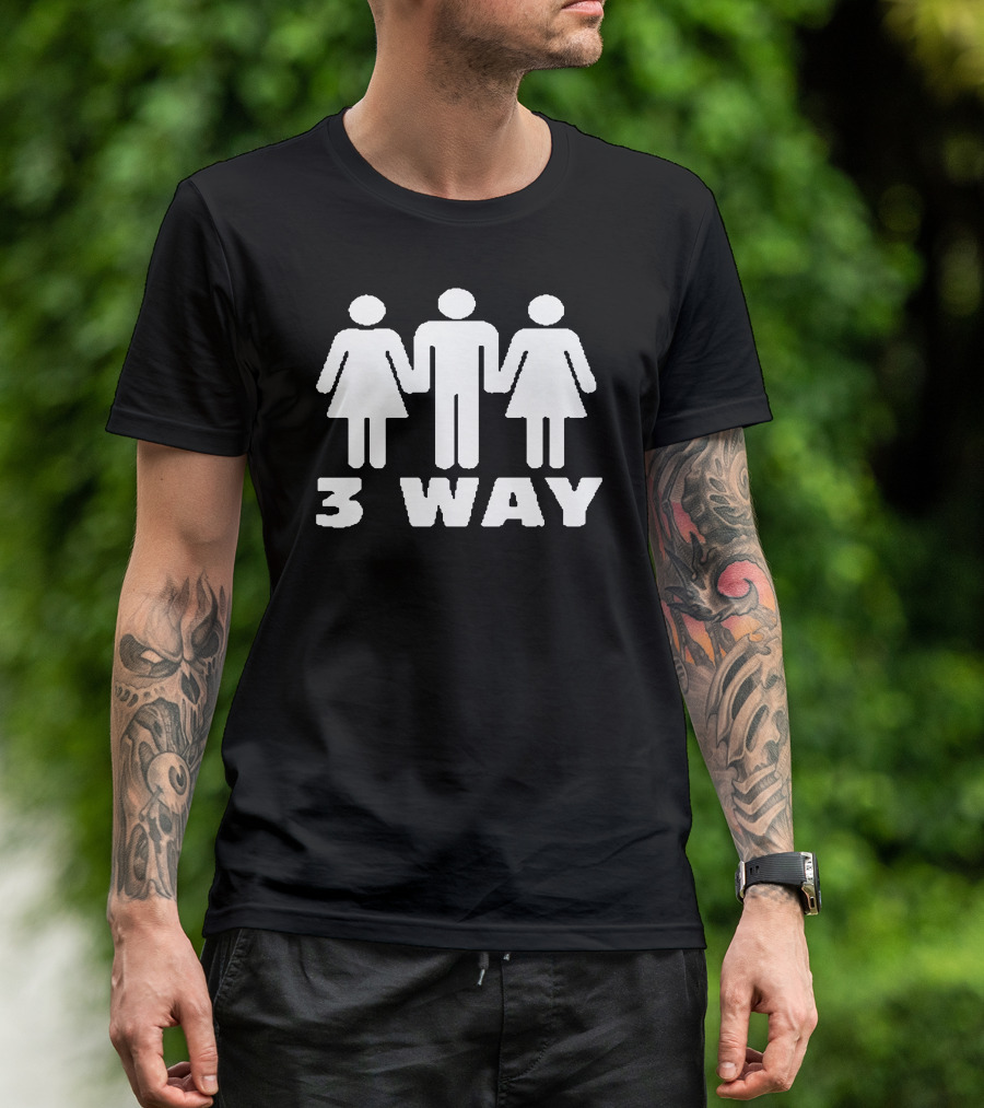 3 Way Holding Hands Trio T-Shirt