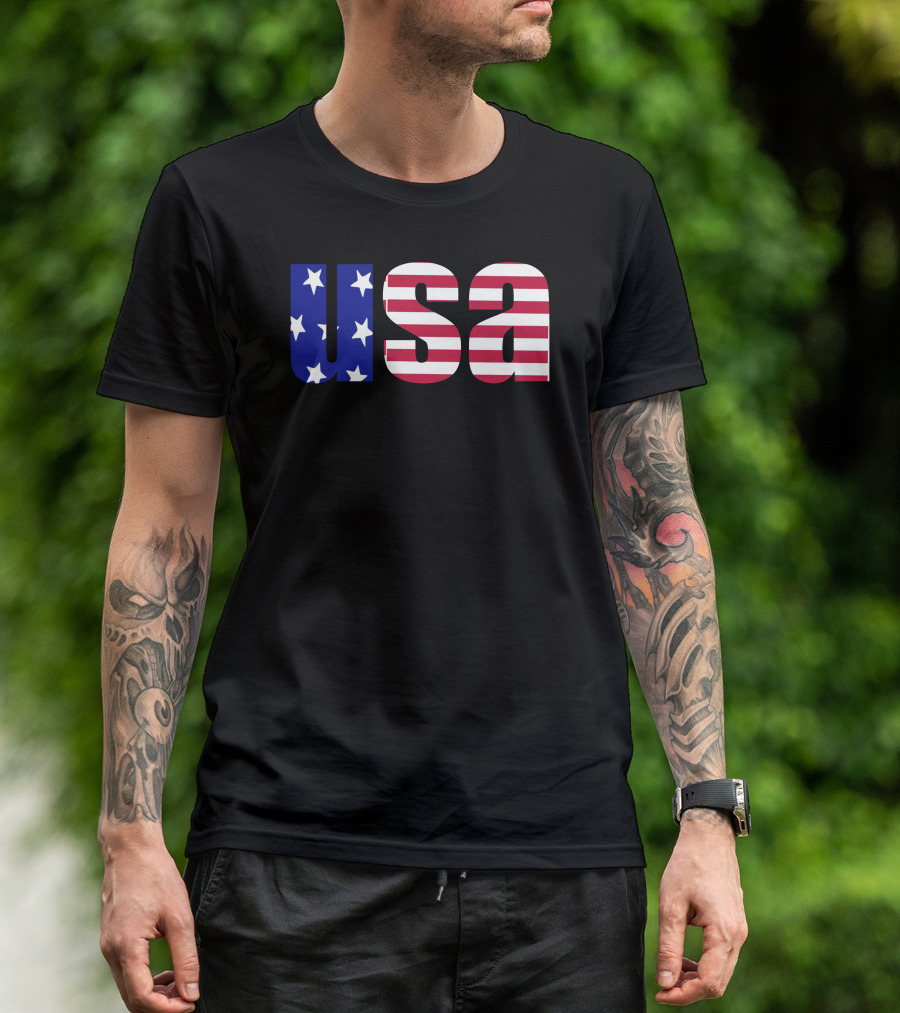 USA Stars And Stripes American Freedom Flag T-Shirt