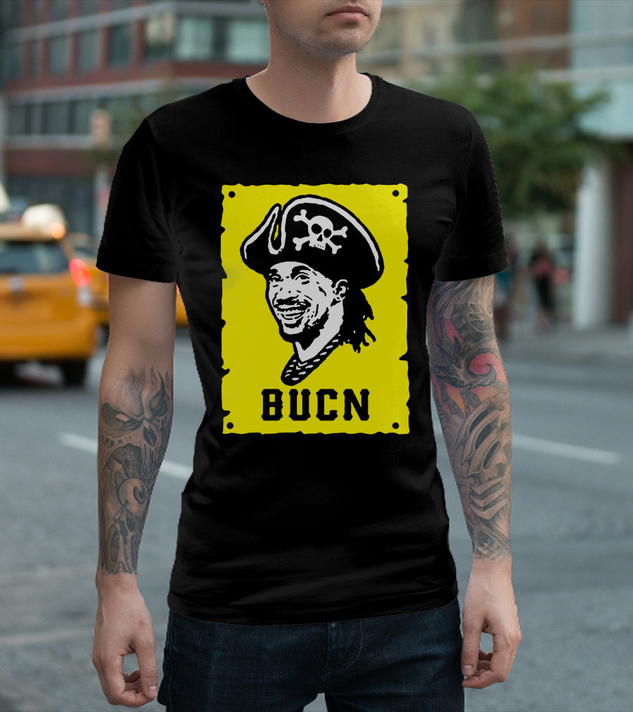 Andrew Mccutchen Pittsburgh Bucn Pirate Skull Image T-Shirt