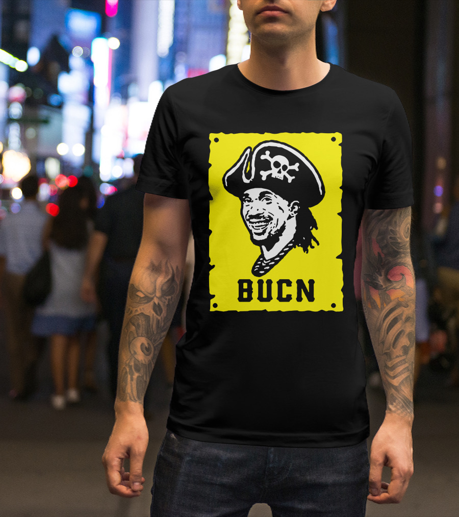 Andrew Mccutchen Pittsburgh Bucn Pirate Skull Image T-Shirt