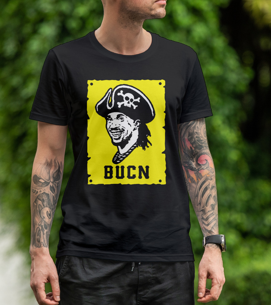 Andrew Mccutchen Pittsburgh Bucn Pirate Skull Image T-Shirt