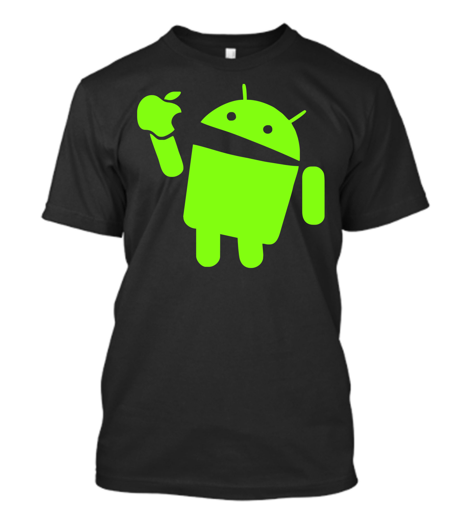 Android Logo Eating Apple T-Shirt