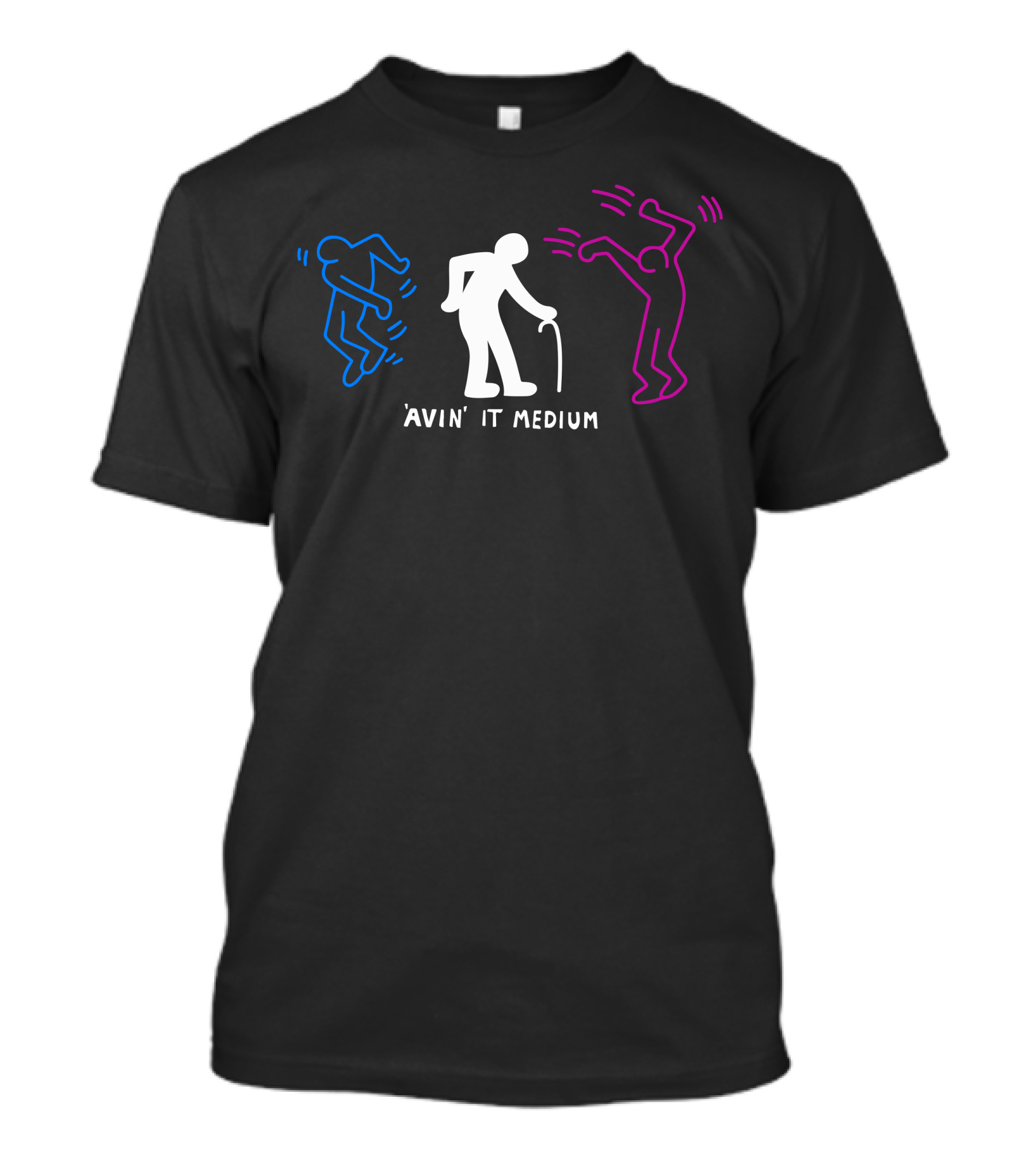 'Avin' It Medium Dancing Figures With Cane T-Shirt