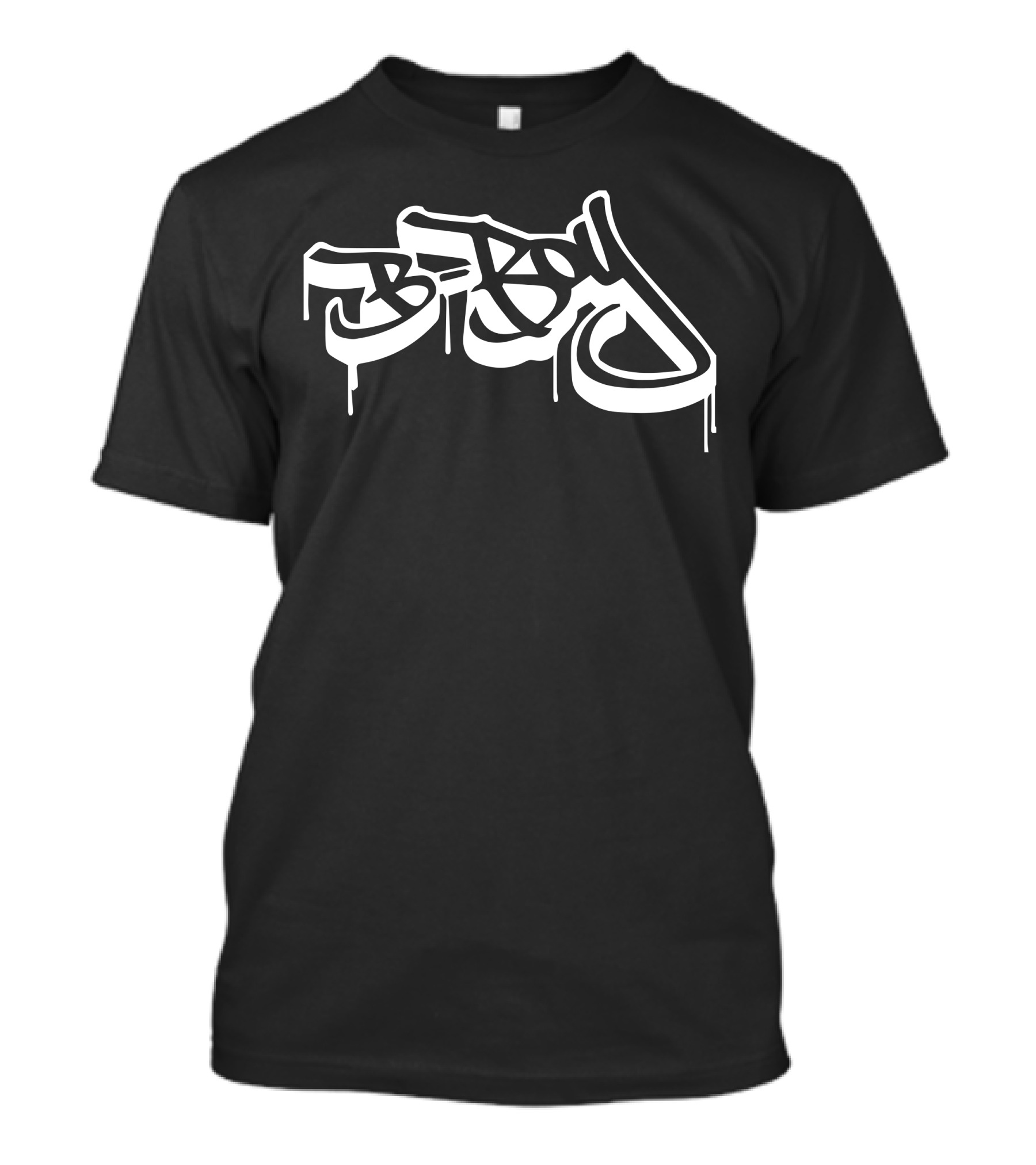 B-Boy Graffiti Style Logo Drip Effect T-Shirt