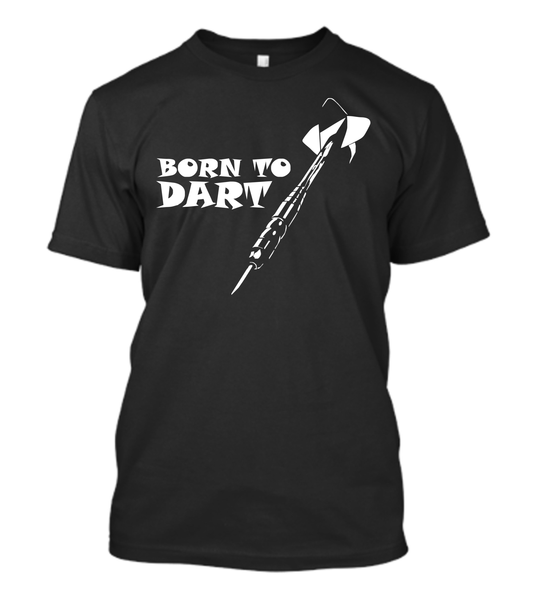 Born To Dart Pfeil Arrow Bullseye Triple Double 180 Club Profi Darts Enthusiast Collection T-Shirt