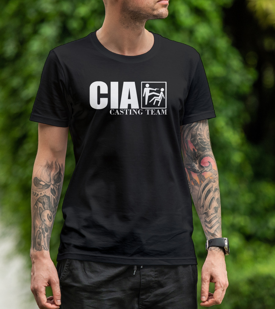CIA Casting Team Stick Figure T-Shirt