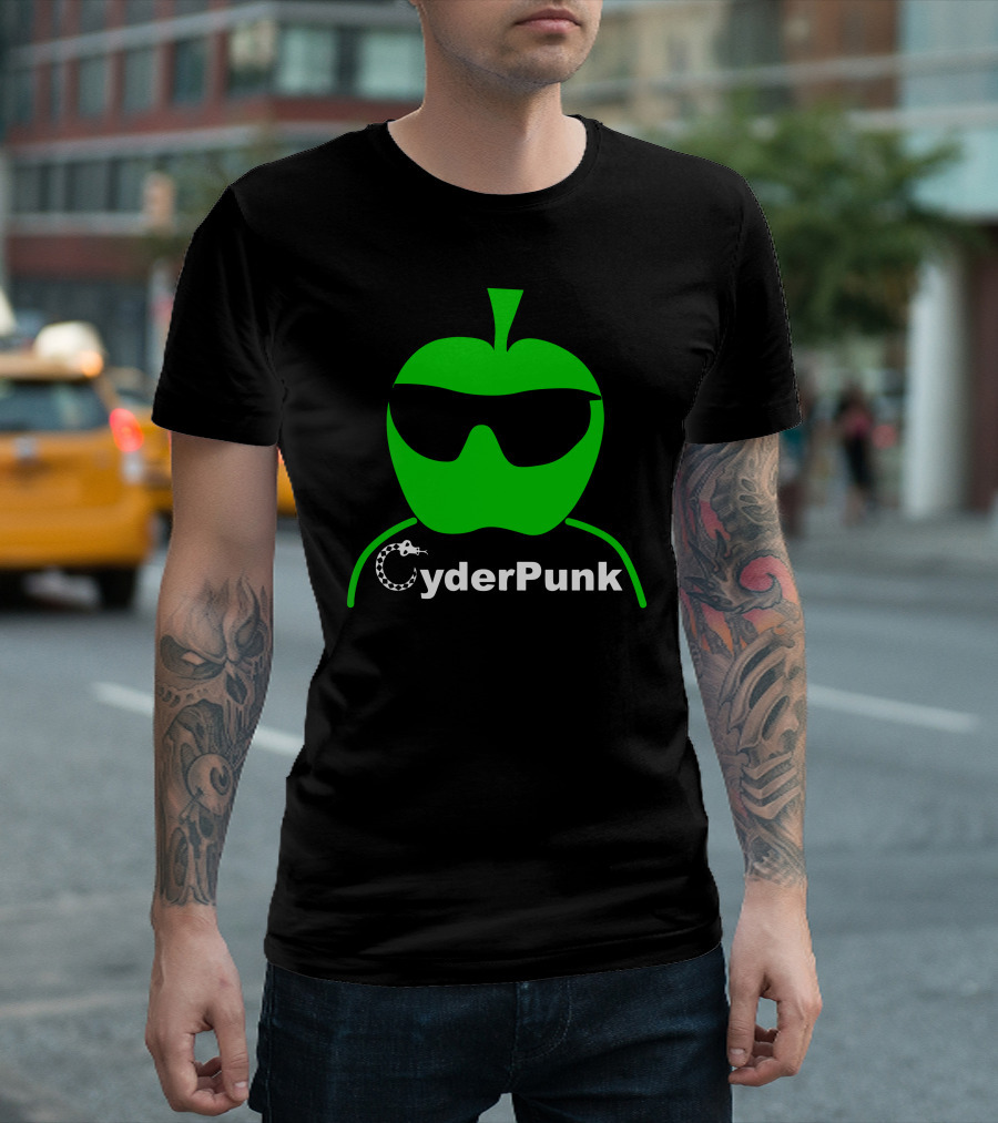 CyderPunk Green Apple Cyber Style West Country Drink T-Shirt