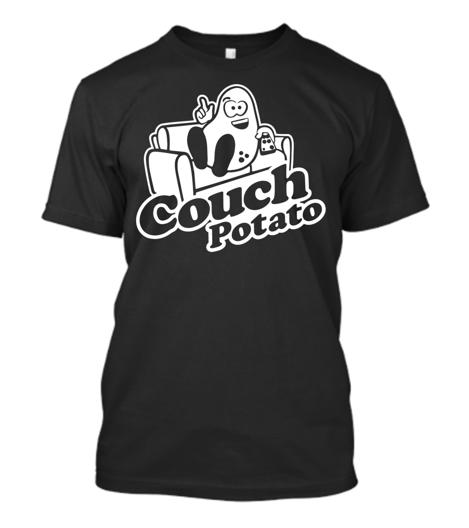 Couch Potato Cartoon Sofa Snack Gamer T-Shirt