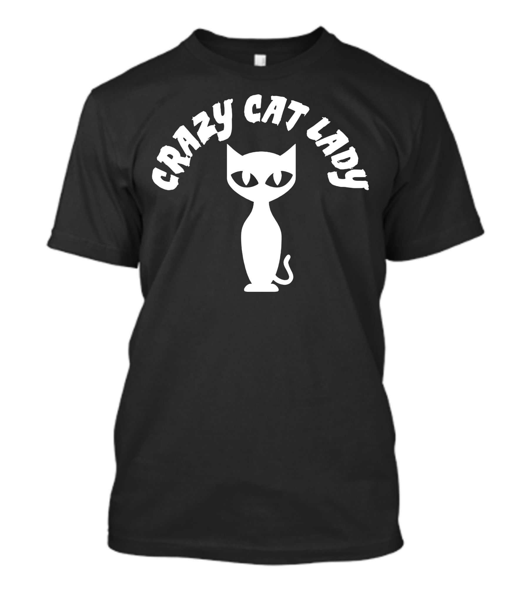 CRAZY CAT LADY Minimalist Cat T-Shirt