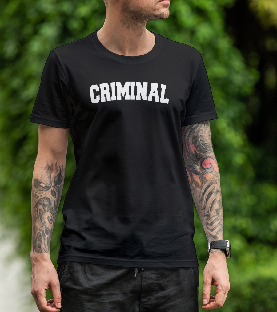 Criminal Rogue Biker Gang Music Rap T-Shirt