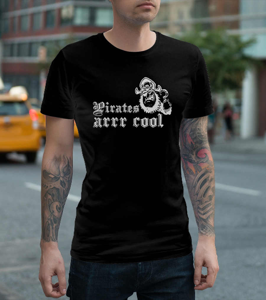 Pirates Arrr Cool Skull Captain T-Shirt