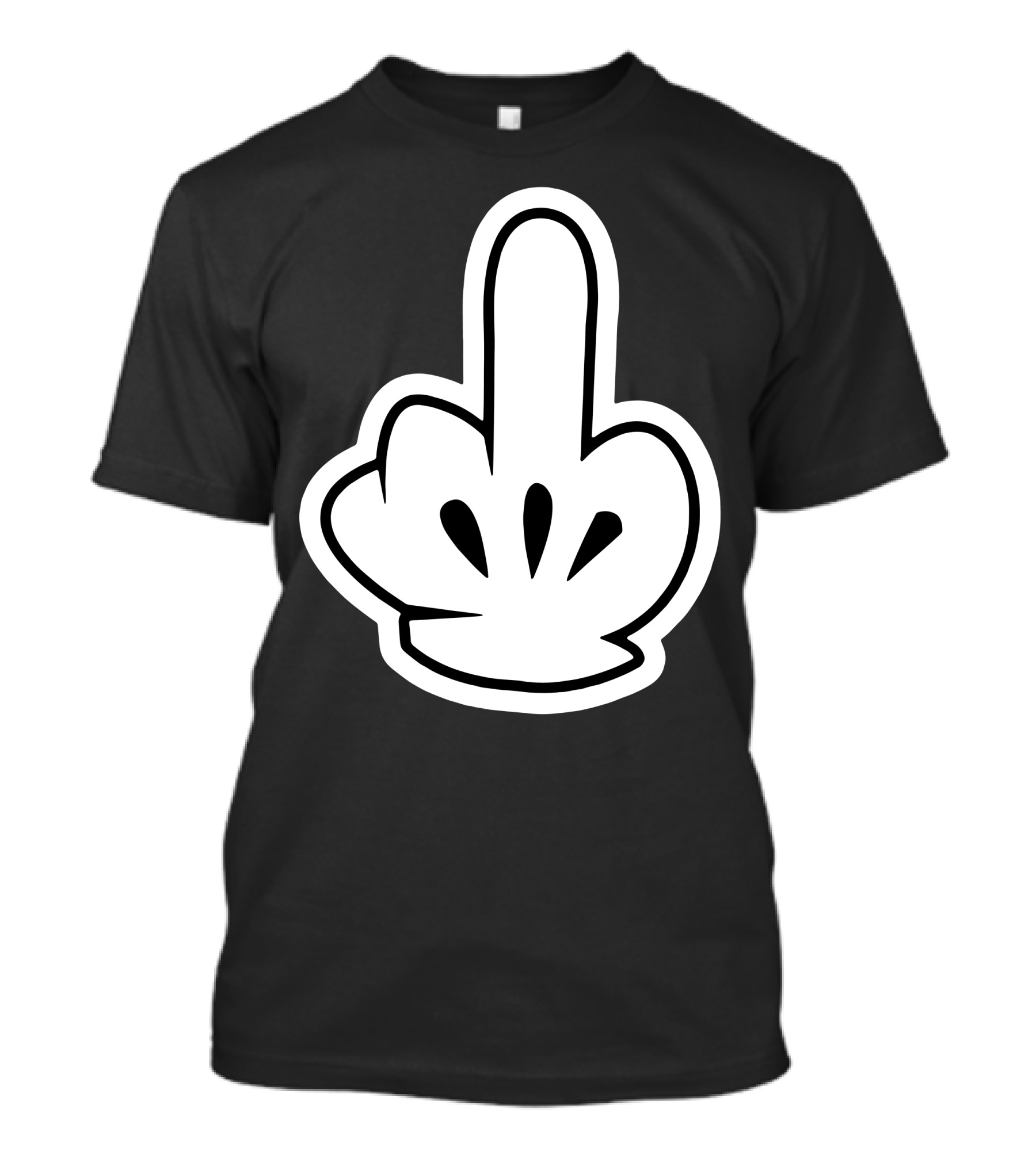 Mickey Glove Middle Finger Ski Glove T-Shirt