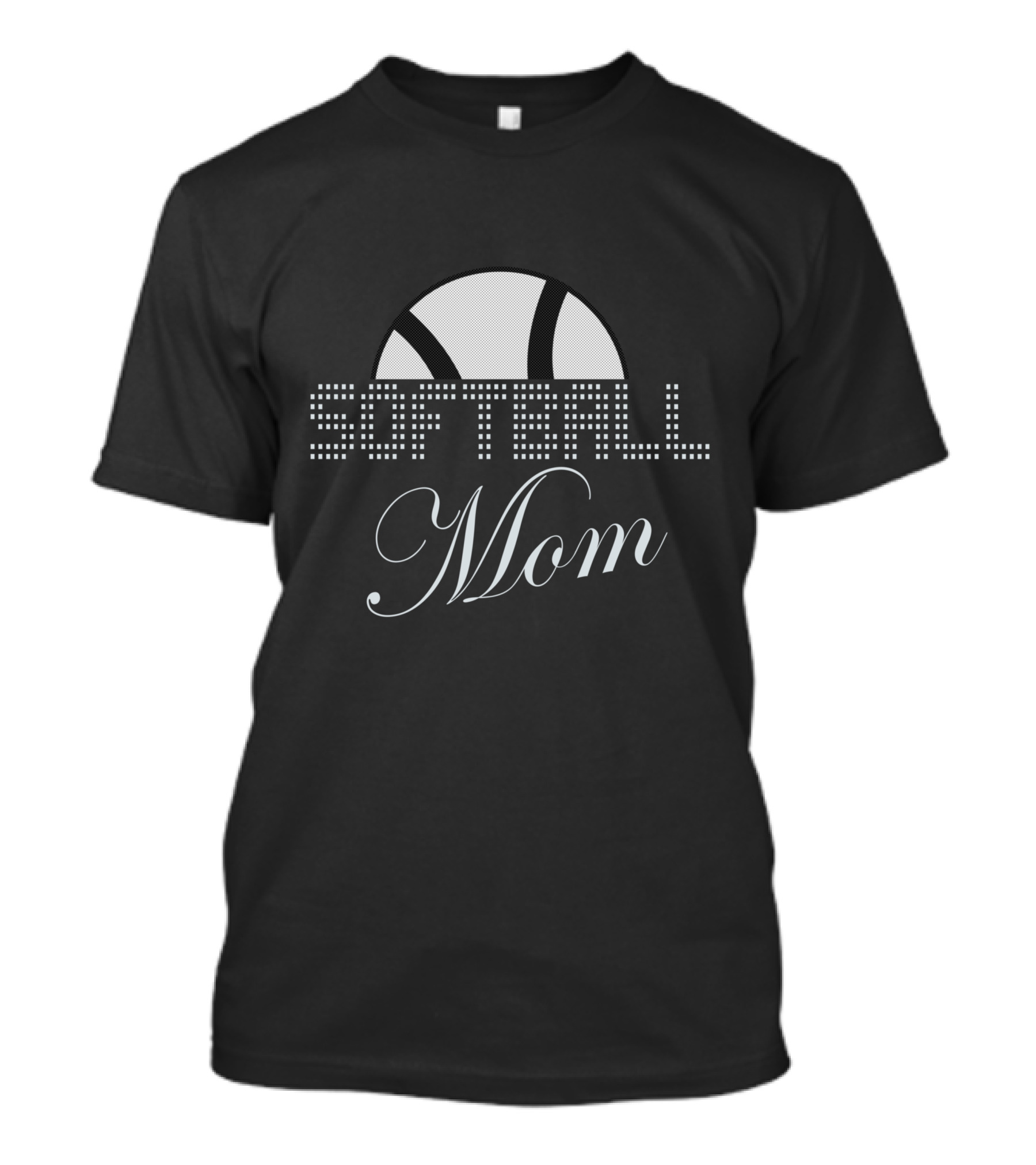 Softball Mom Sequin Ball T-Shirt