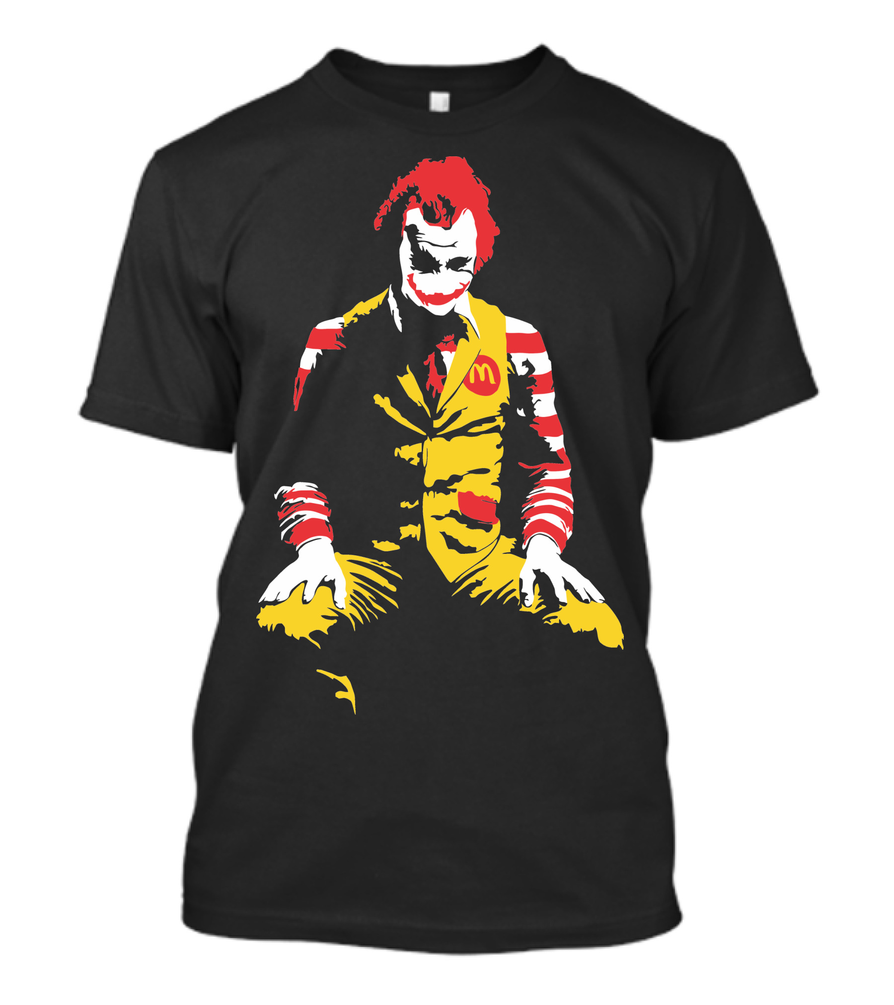 Joker Clown Ronald McDonald Mashup T-Shirt