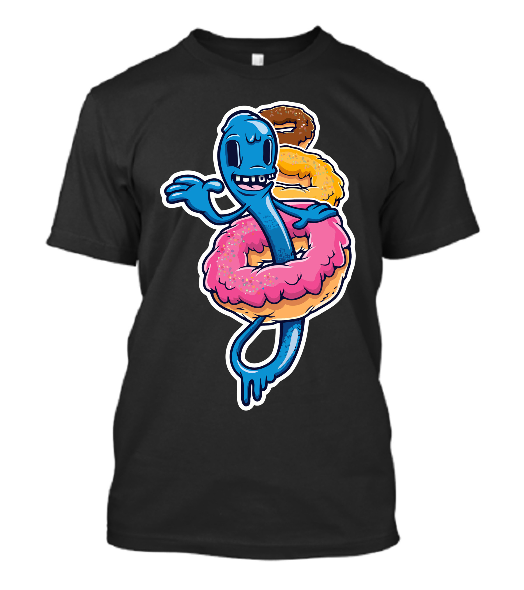 Bubblegum Donuts Creature With Colorful Donuts T-Shirt