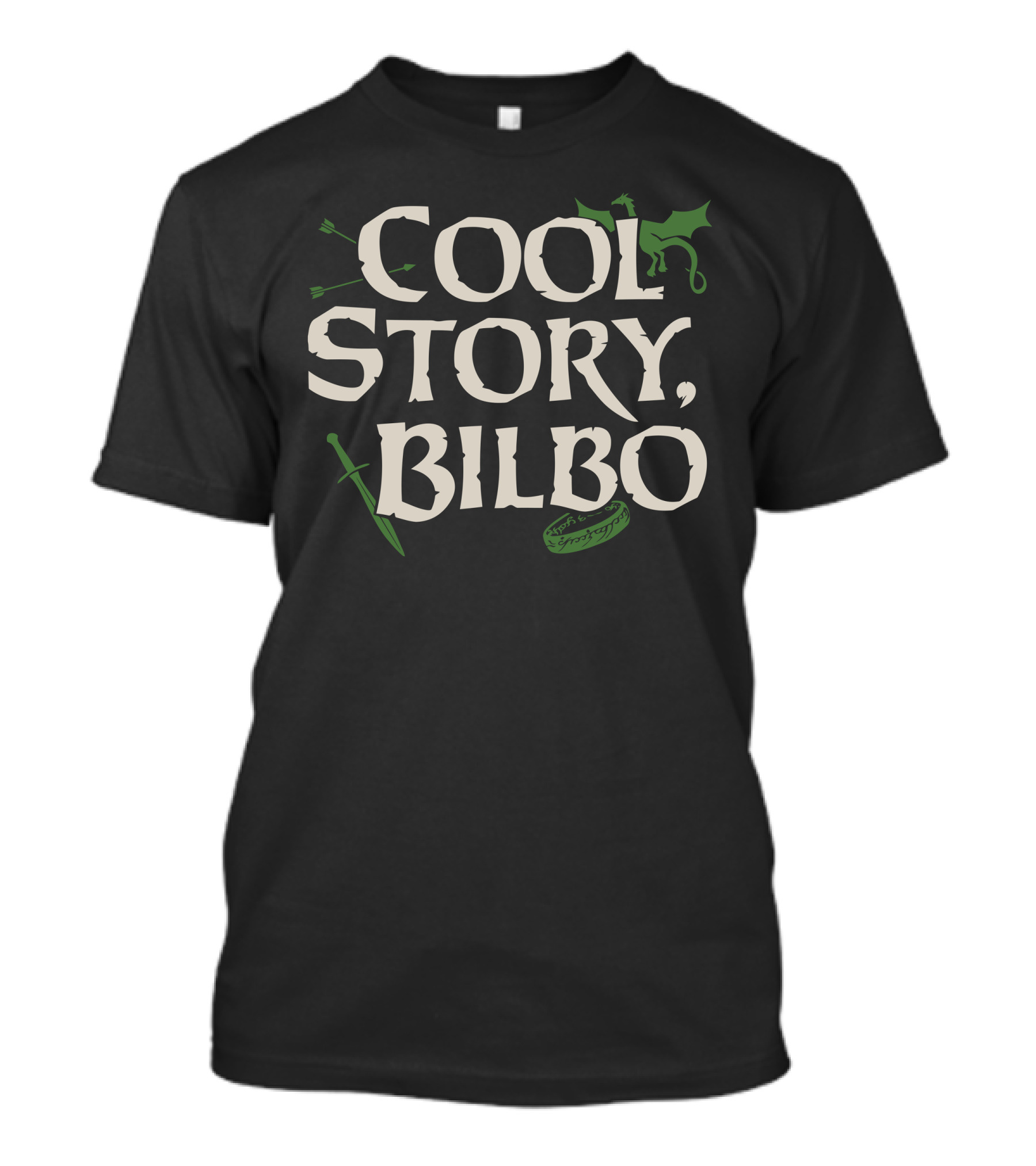 Cool Story Bilbo Dragon Sword Ring Arrows T-Shirt