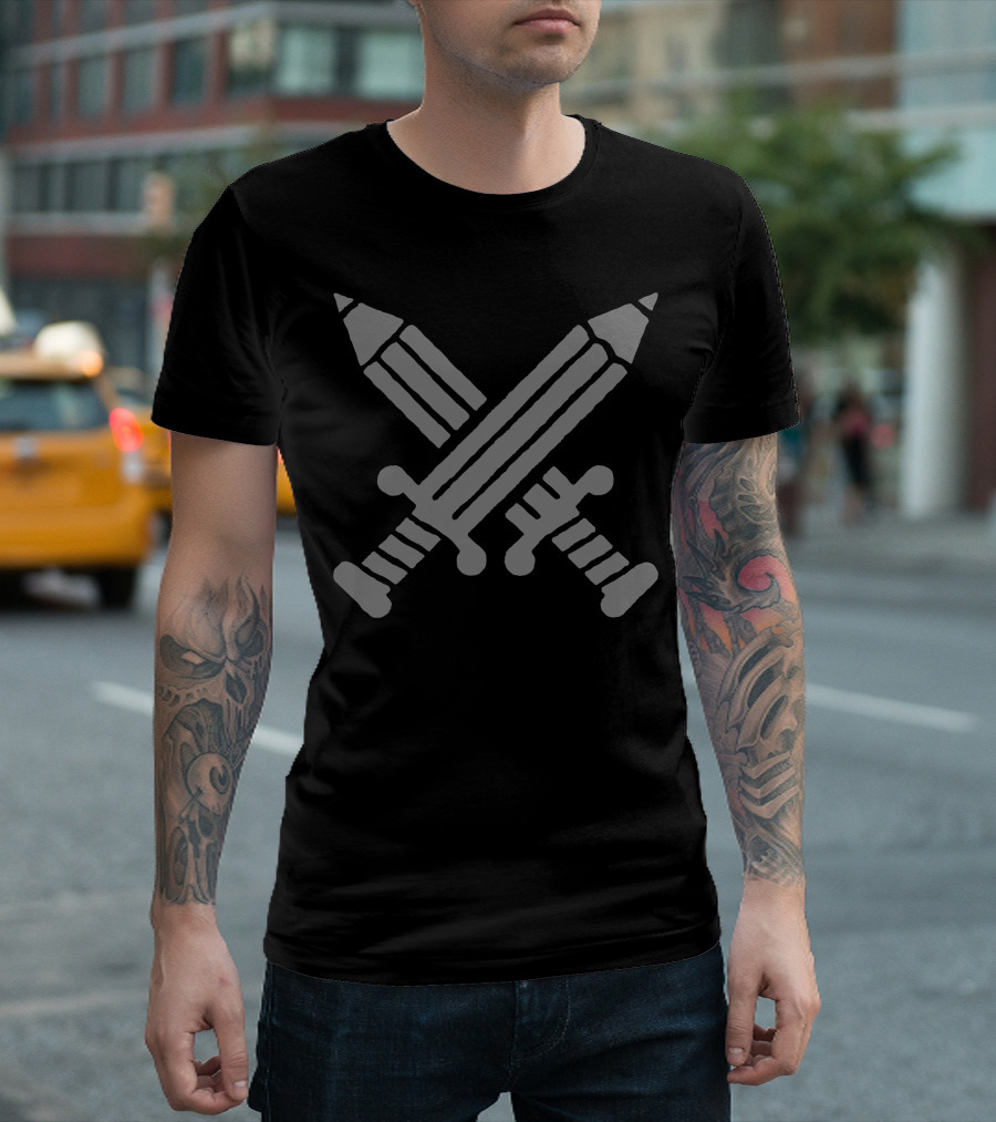Creative Force Crossed Pencil Swords T-Shirt