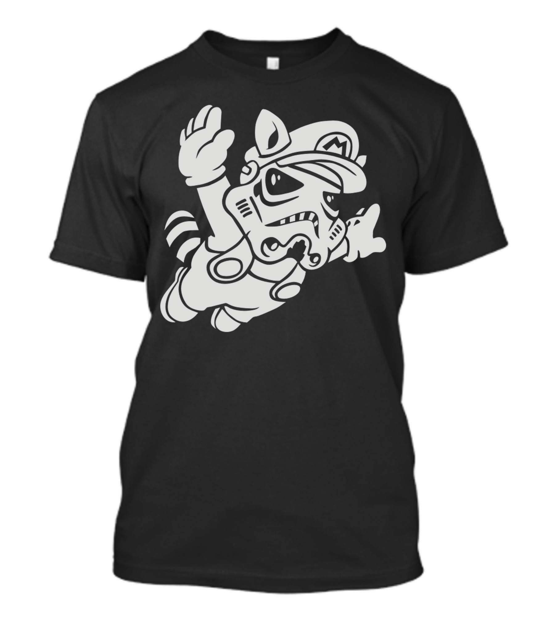 Stormtrooper Mario Raccoon Flyers T-Shirt