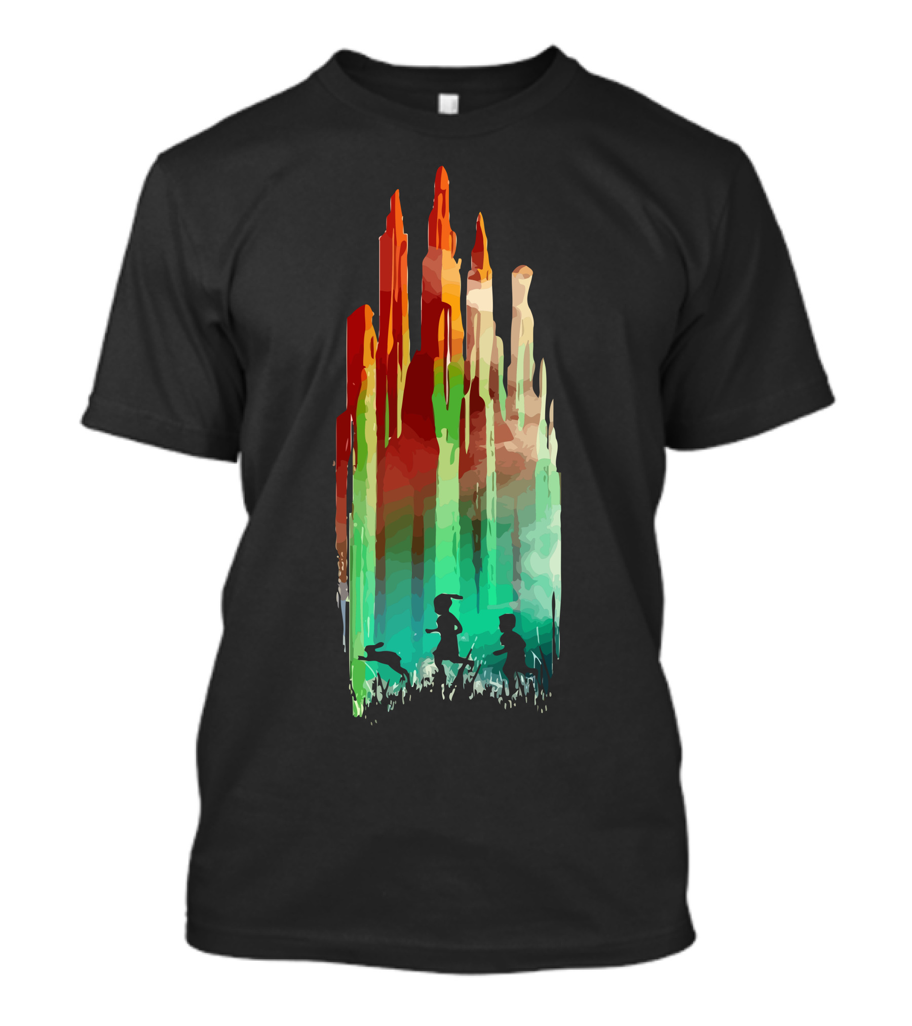 Journey To The Vibrant Silhouettes Of Emerald City T-Shirt