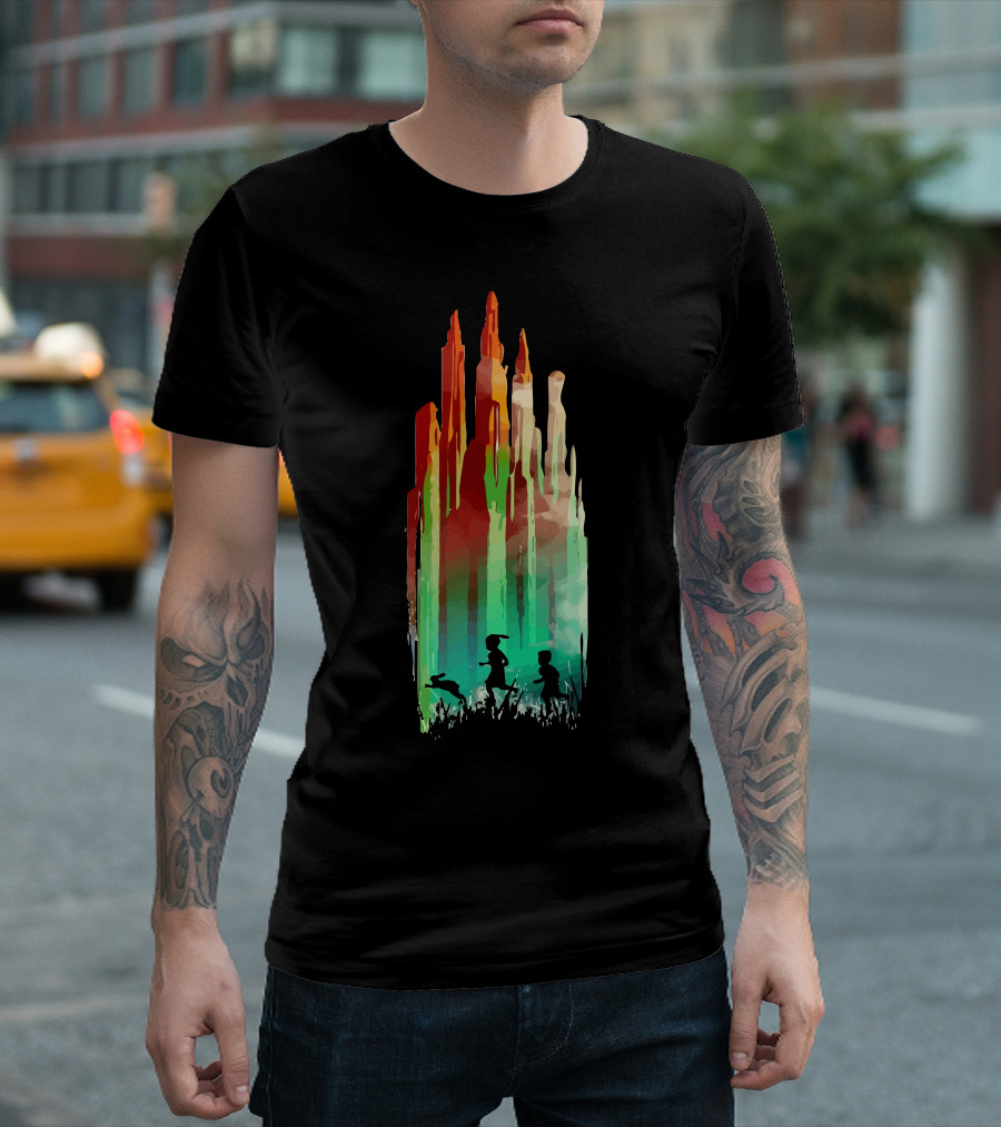 Journey To The Vibrant Silhouettes Of Emerald City T-Shirt