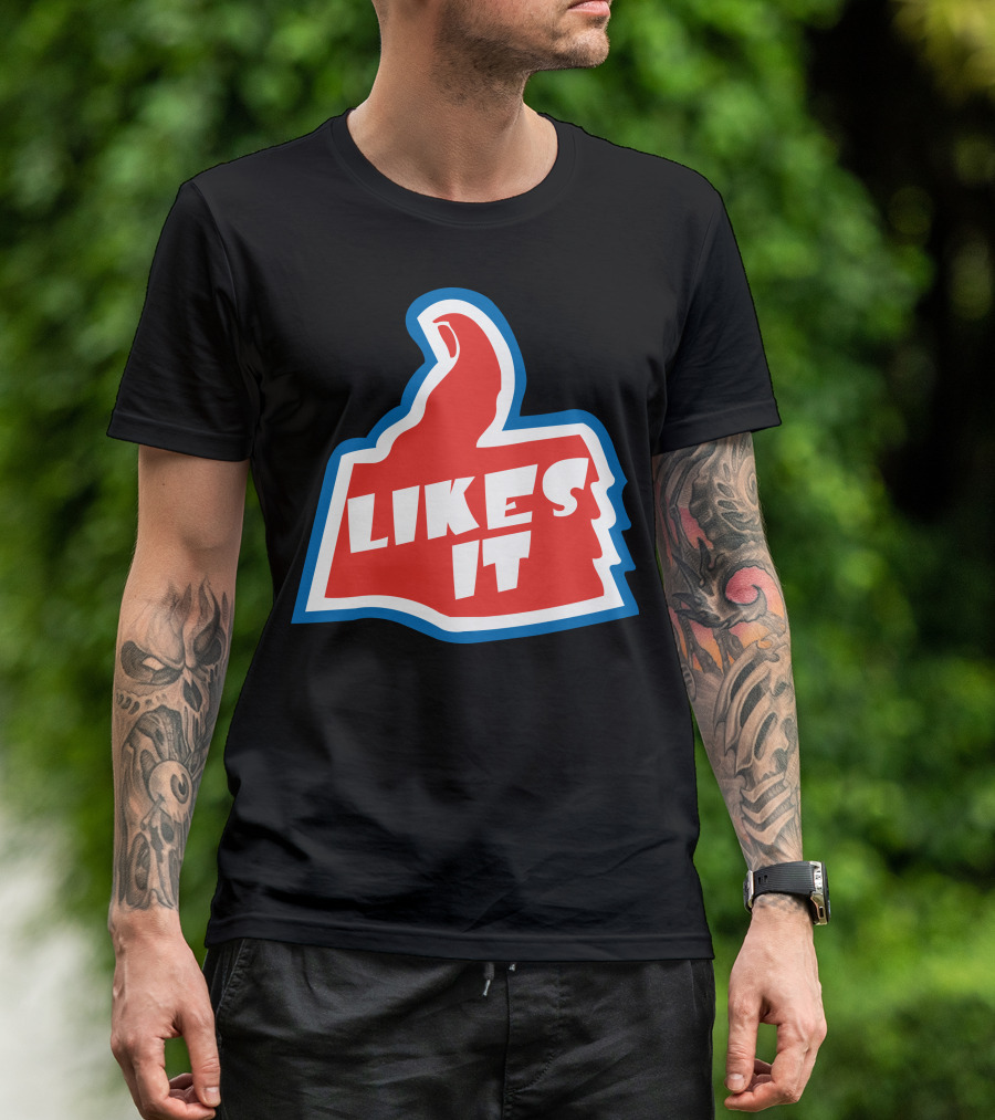 Thumbs Up 'Likes It' Bold Pop Culture Reference T-Shirt