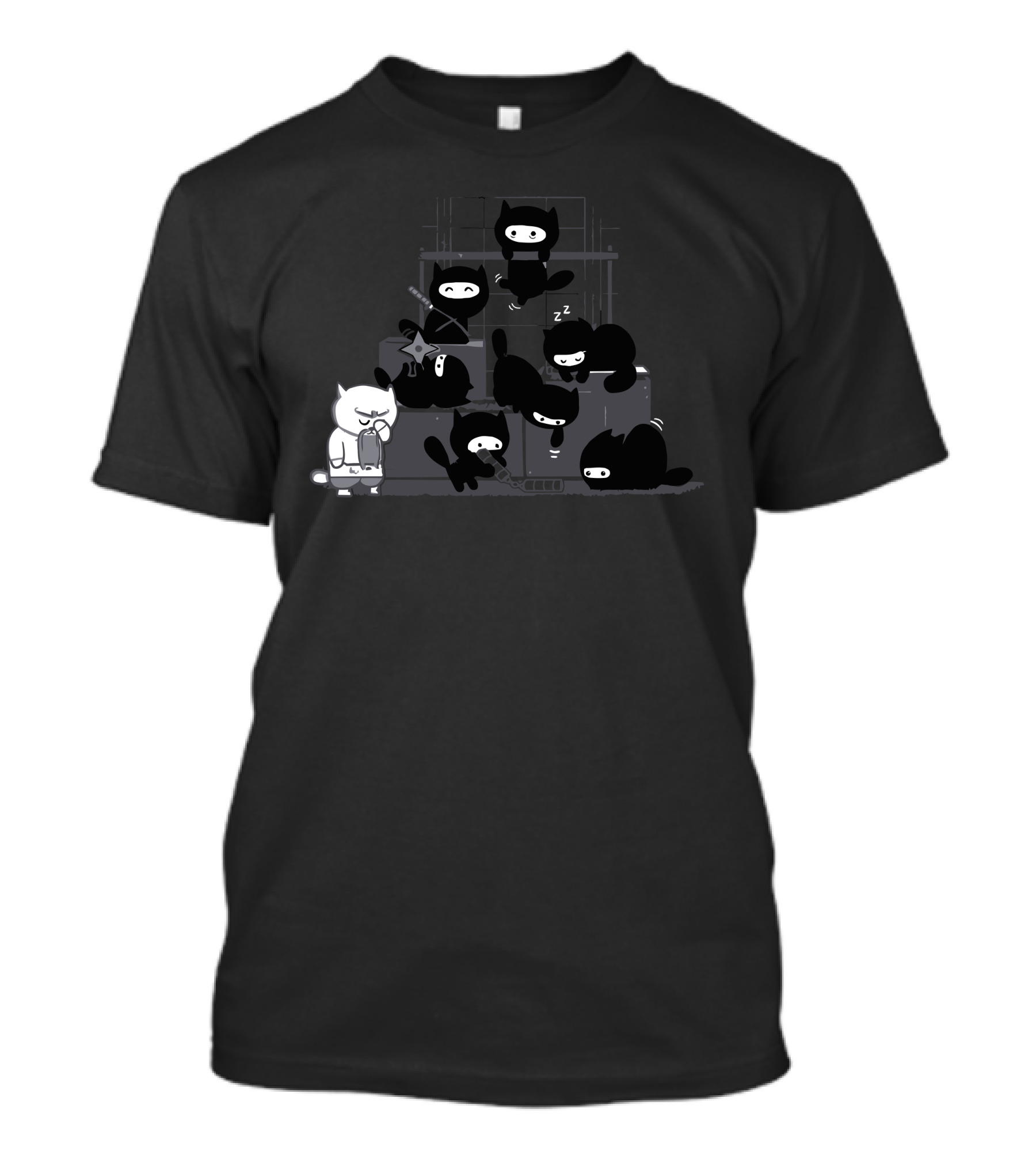 Much You Have To Learn Cat Ninjas Playing Instruments T-Shirt