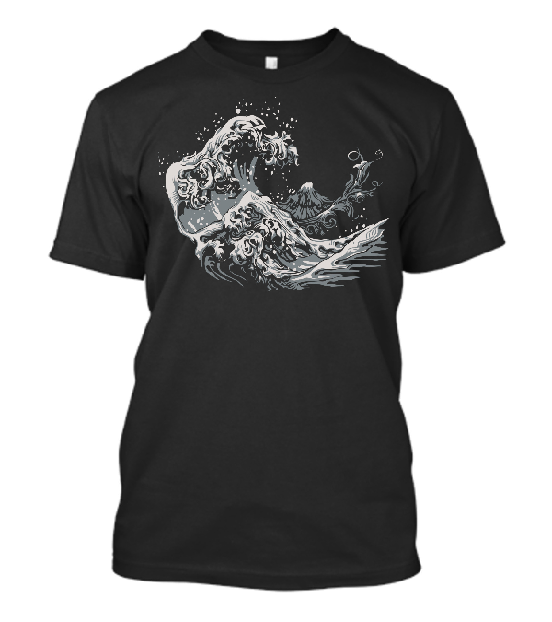 New Waves Hokusai Inspired Ocean Artwork Japan T-Shirt