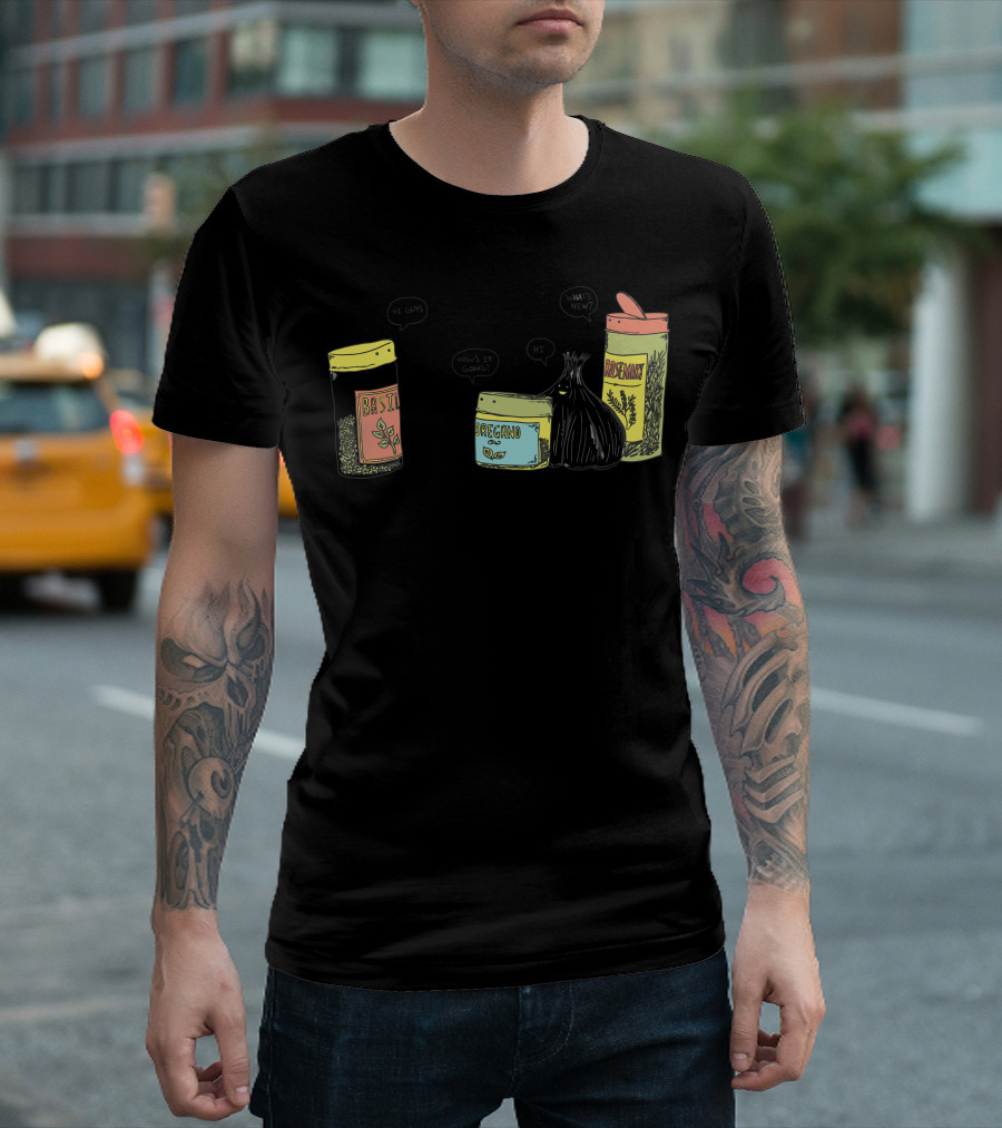Basil Oregano Rosemary Seasons Greetings T-Shirt