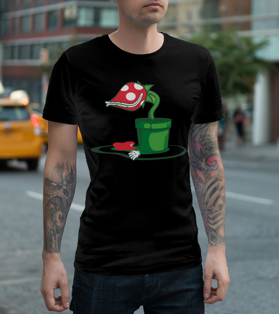 Spicy Italian Meatball Piranha Plant Mario Parody Bowser's Minion T-Shirt