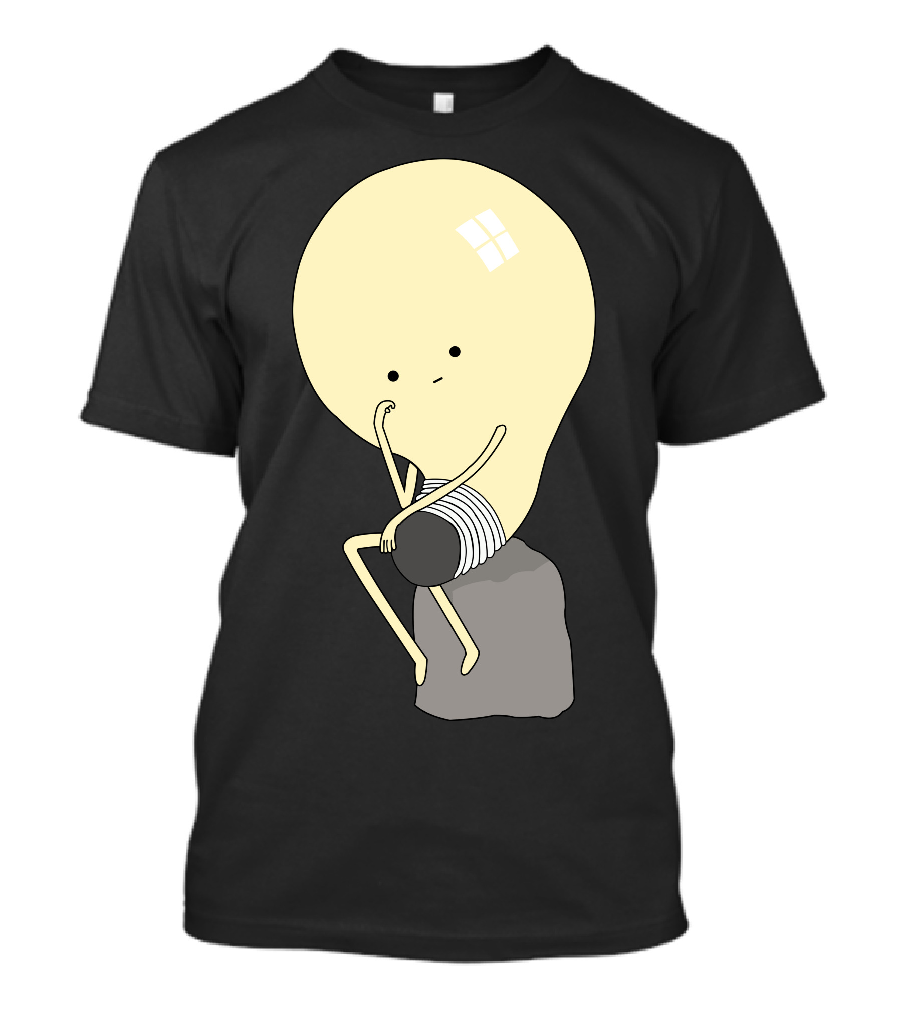 Thinker Light Bulb Creativity Concept T-Shirt