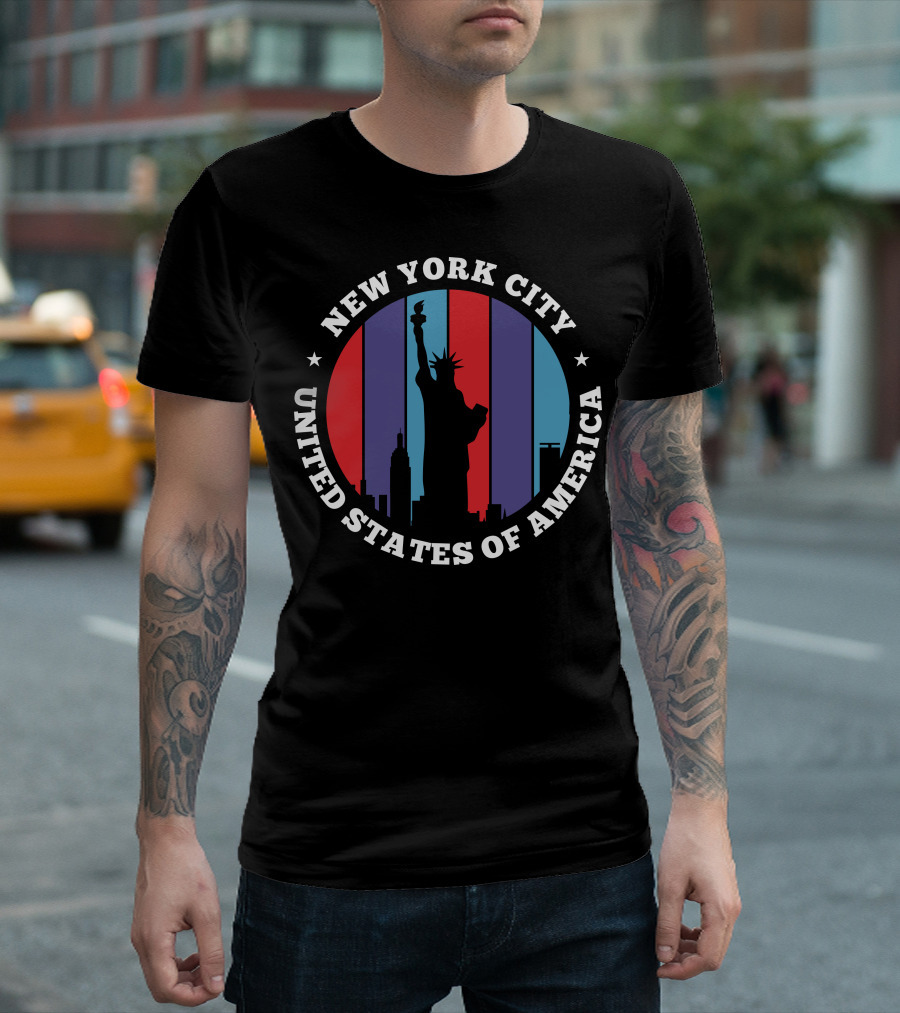 New York City Statue Liberty United States Of America T-Shirt