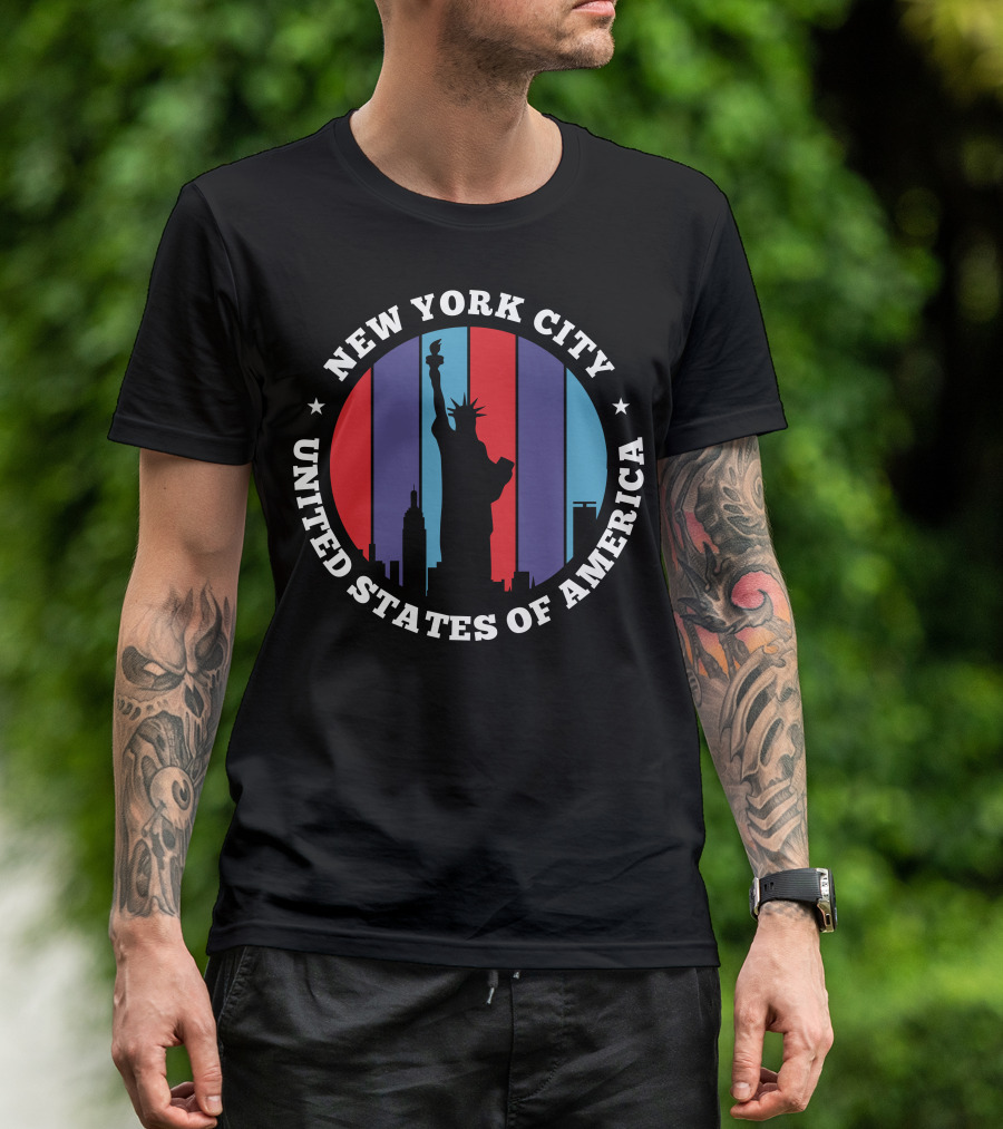 New York City Statue Liberty United States Of America T-Shirt