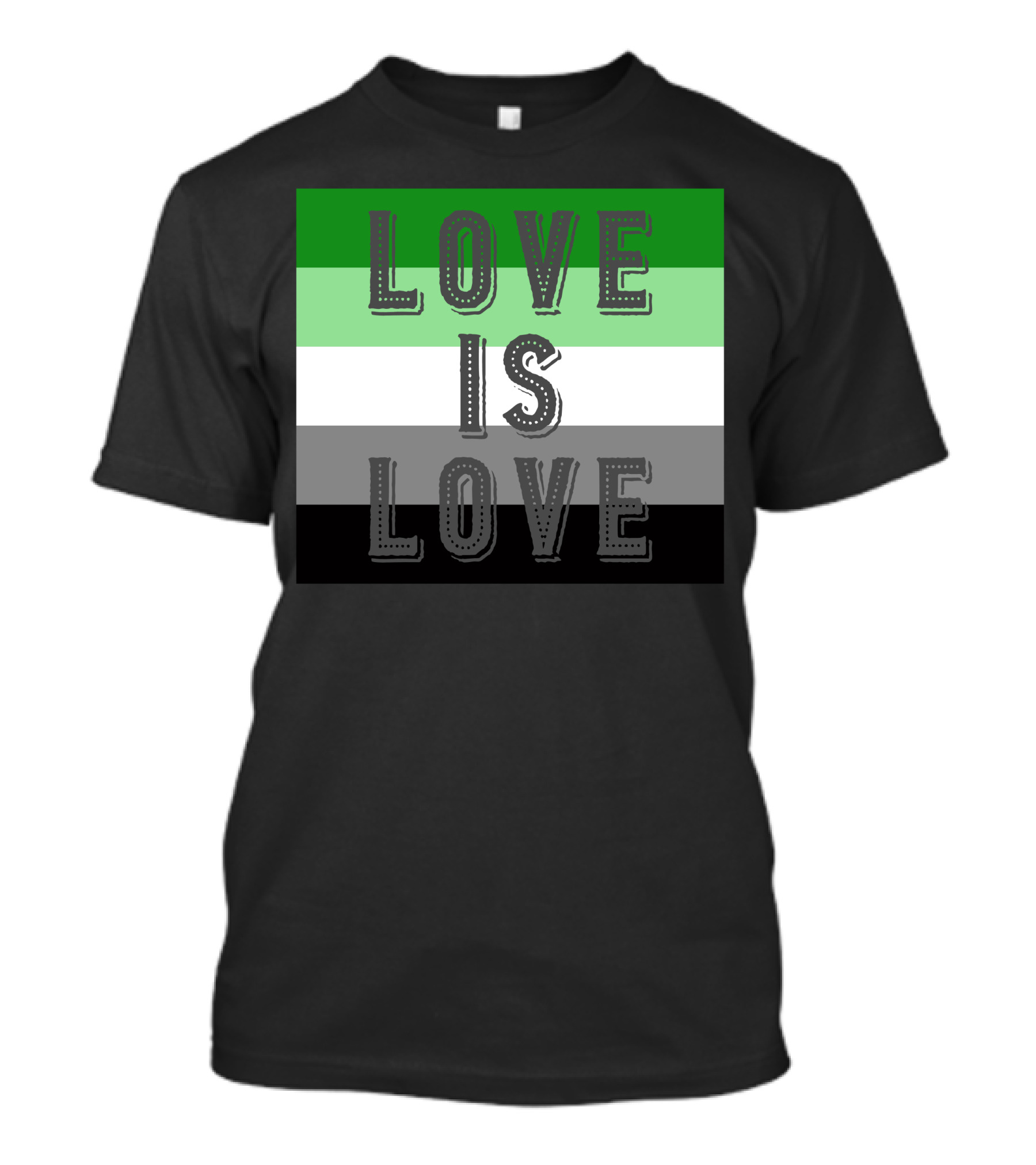 Agender Pride Flag Love Is Love Movement LGBT T-Shirt