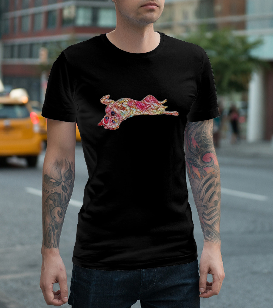 Queensland Heeler Catahoula Colorful Art Dog T-Shirt
