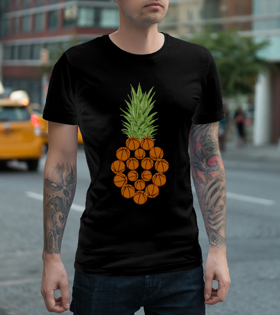 Basketball Pineapple Fruit Fusion T-Shirt