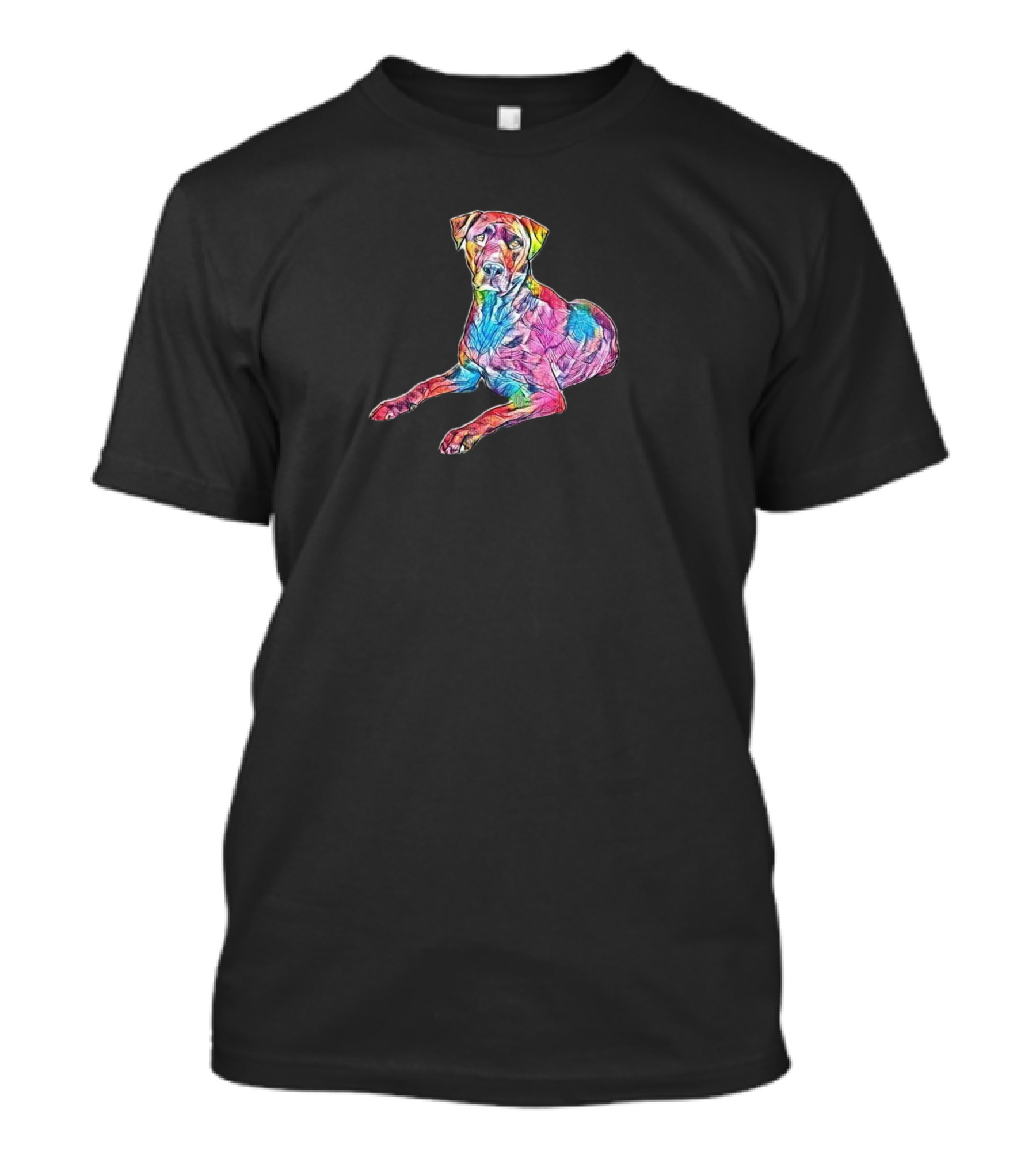 Beautiful Brown Brindle Rainbow Dog T-Shirt