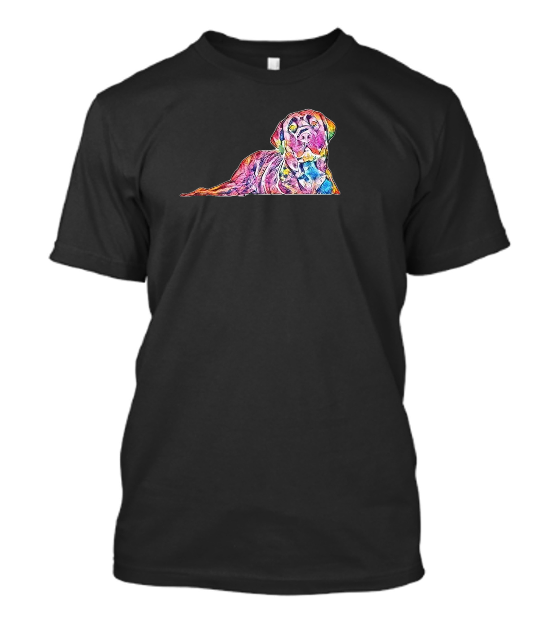 Cane Corso Dog Vibrant Artistic Slobber Oaping T-Shirt