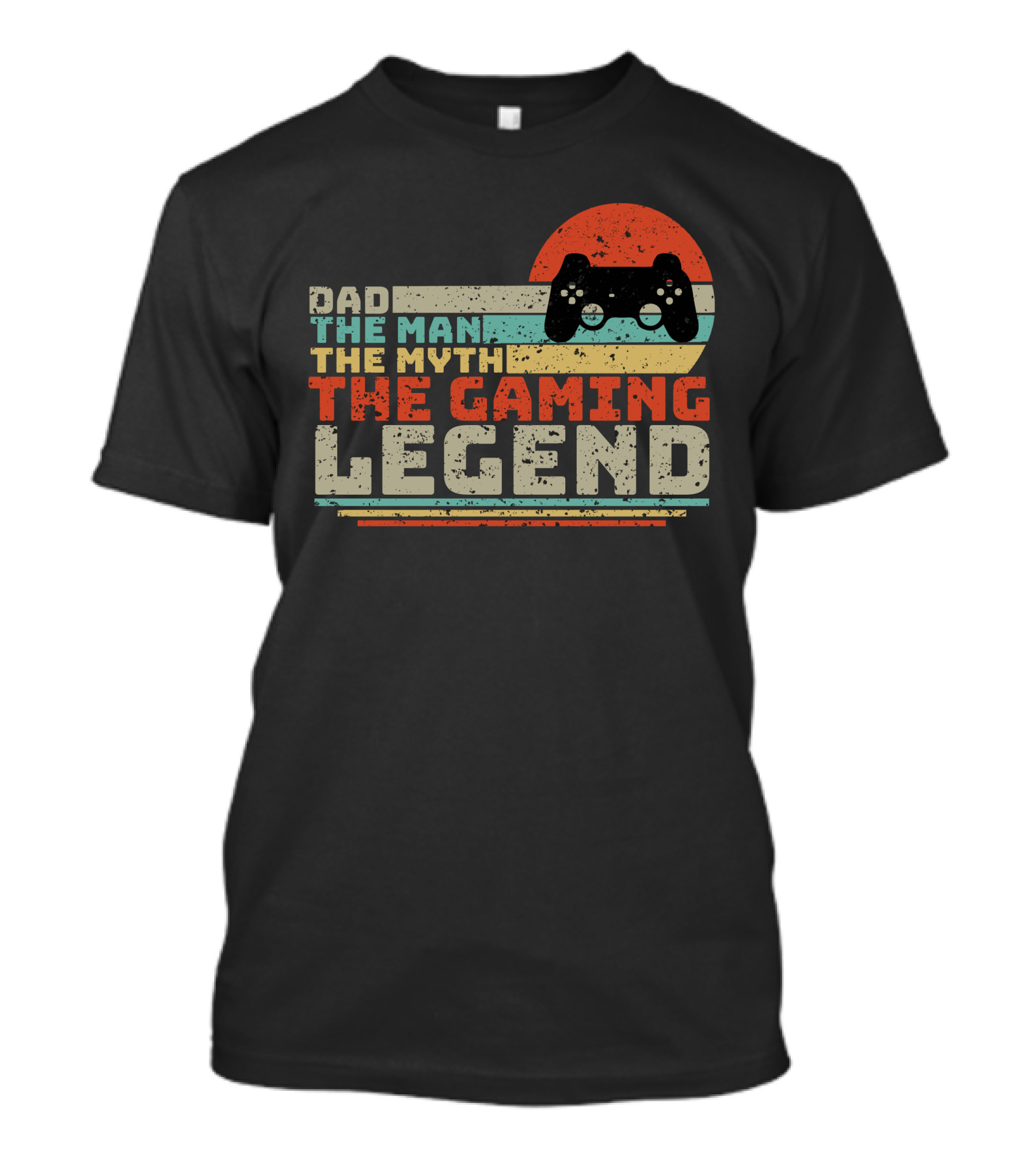 Dad The Man The Myth The Gaming Legend Retro Controller T-Shirt