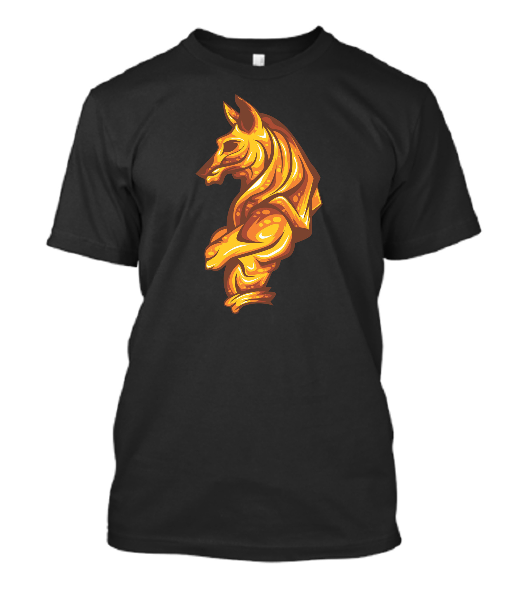 Golden Anubis Egyptian Mythology Canine T-Shirt
