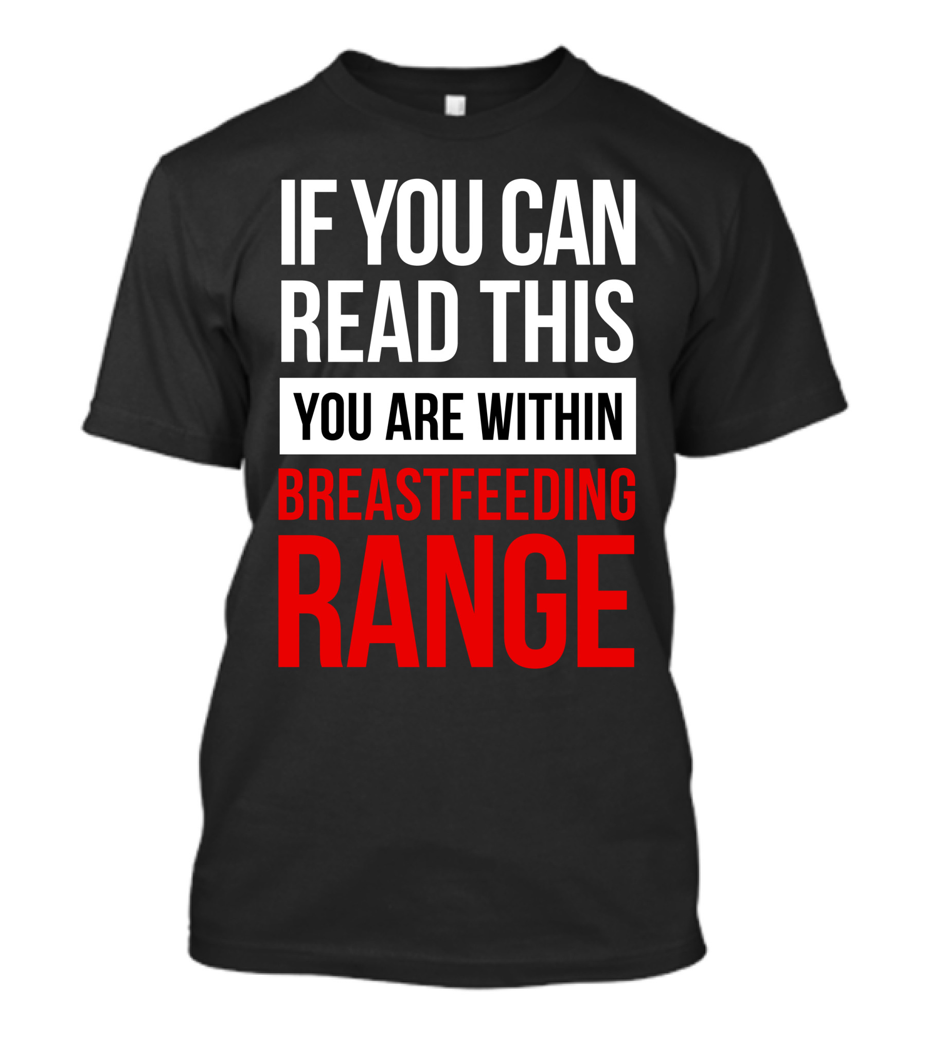 IF YOU CAN READ THIS YOU ARE WITHIN BREASTFEEDING RANGE T-Shirt