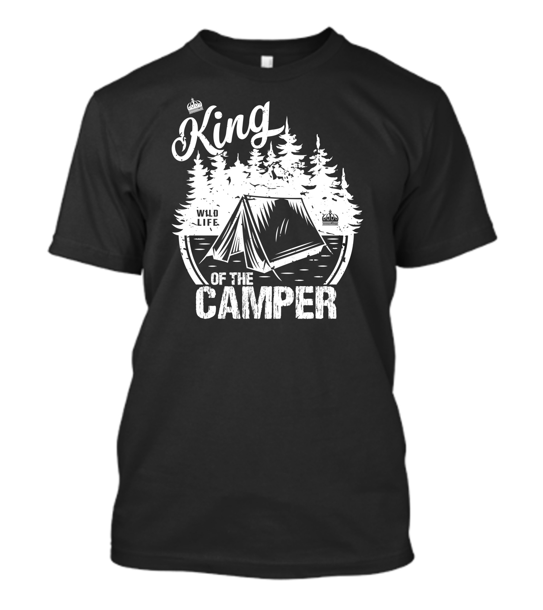 King Of The Camper Wild Life Camping Outdoor T-Shirt