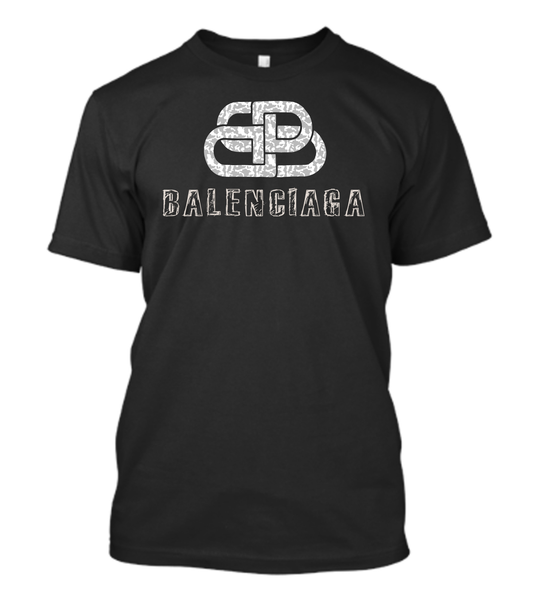 Balenciaga Camouflage Chain Motif T-Shirt