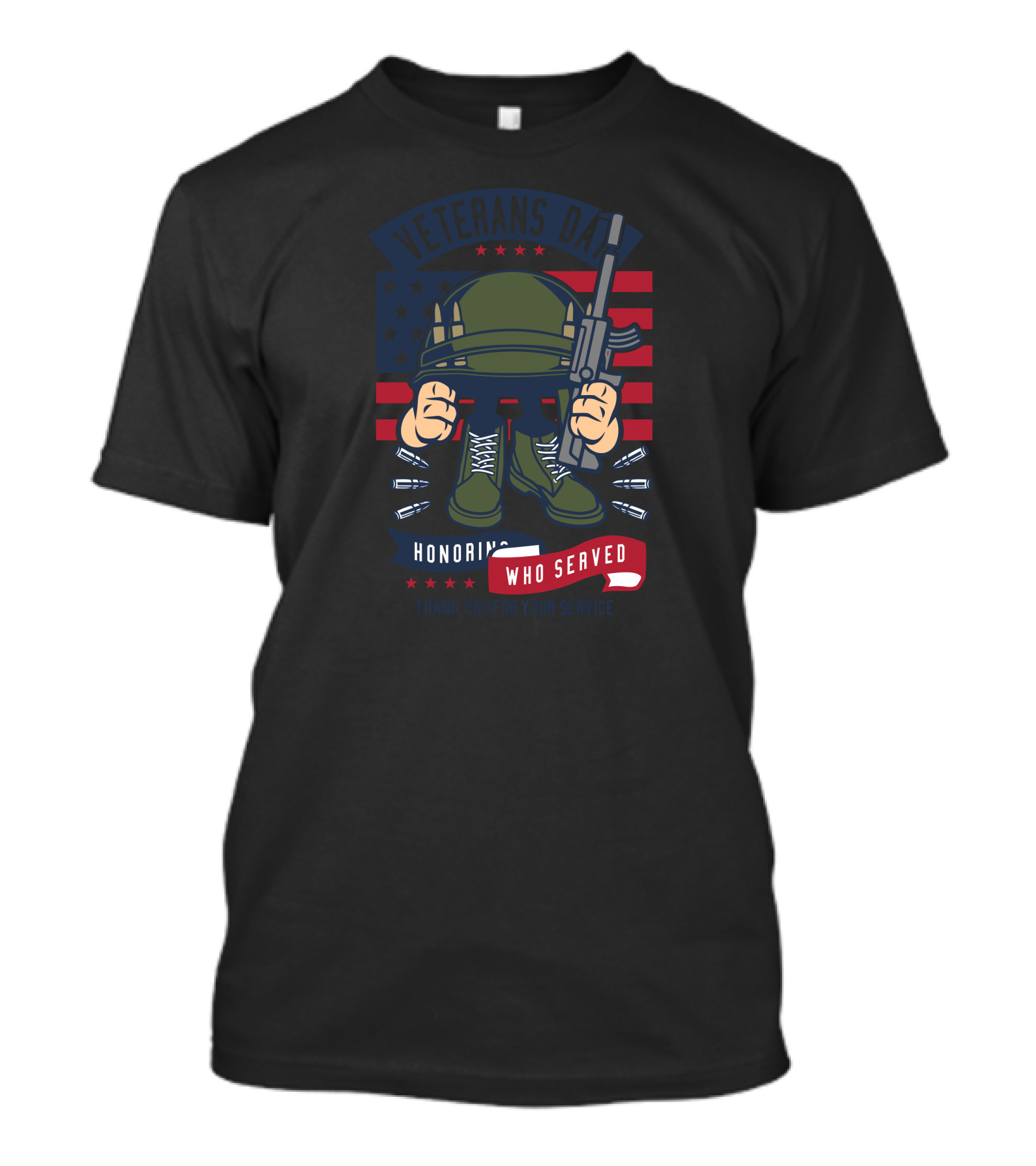 VETERANS DAY HONORING WHO SERVED THANK YOU FOR YOUR SERVICE T-Shirt