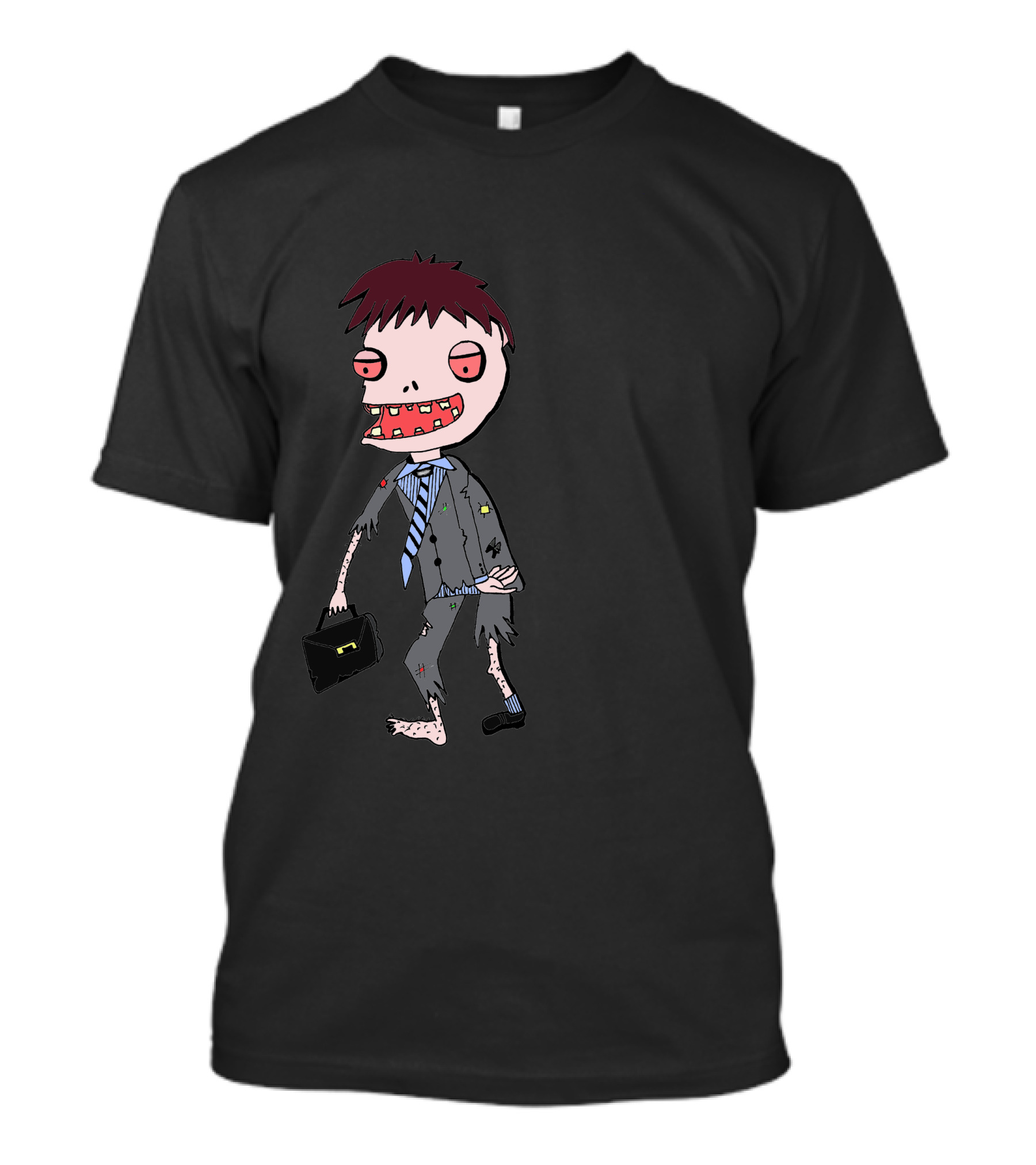 Zombie Boy Office Suit Walking Businessman T-Shirt