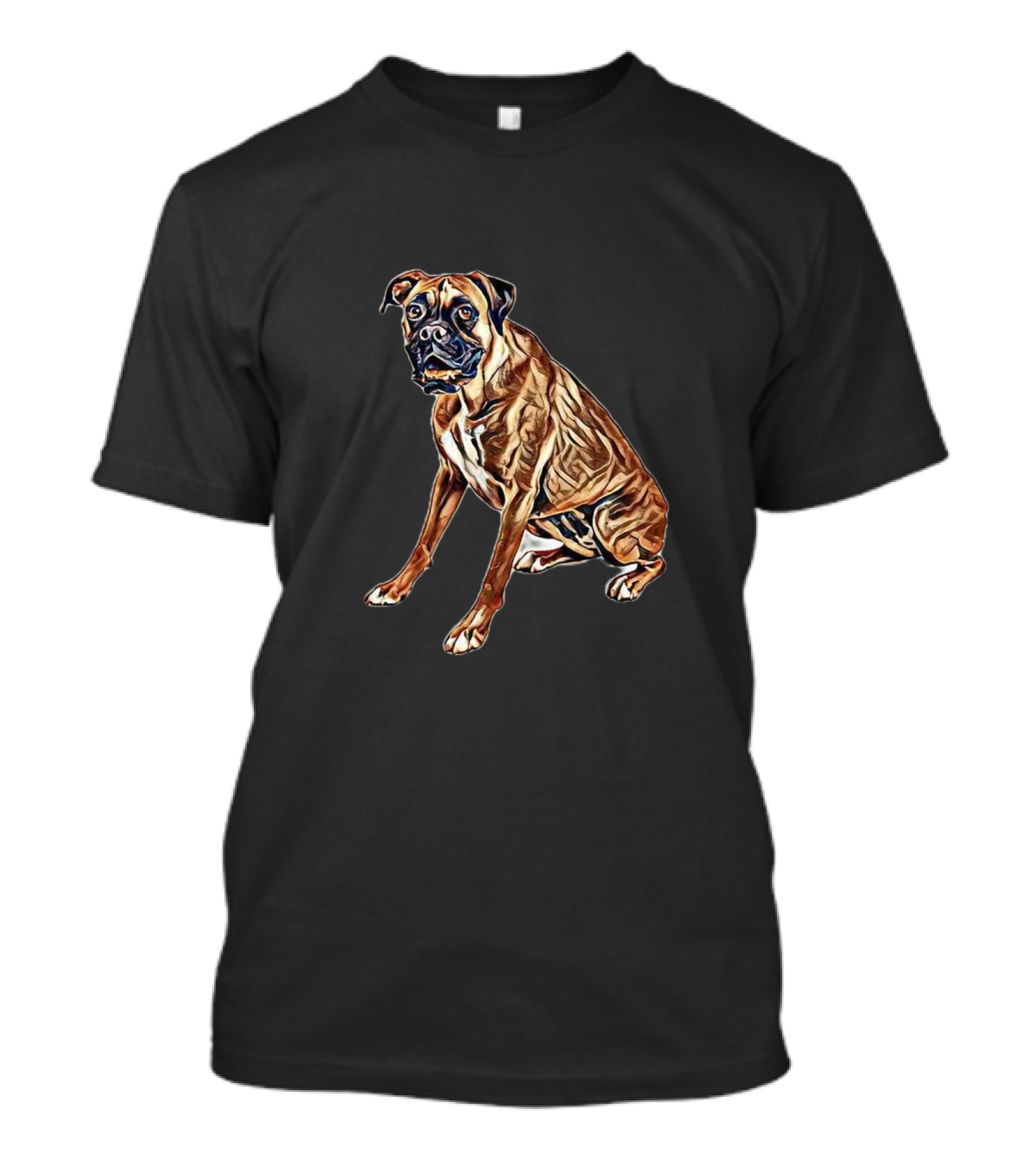 Beautiful Boxer Dog Sitting T-Shirt