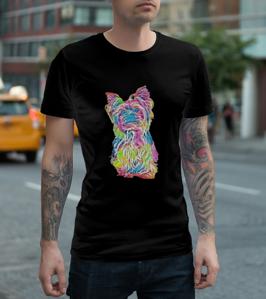 Colorful and Cute Yorkshir Terrier T-Shirt