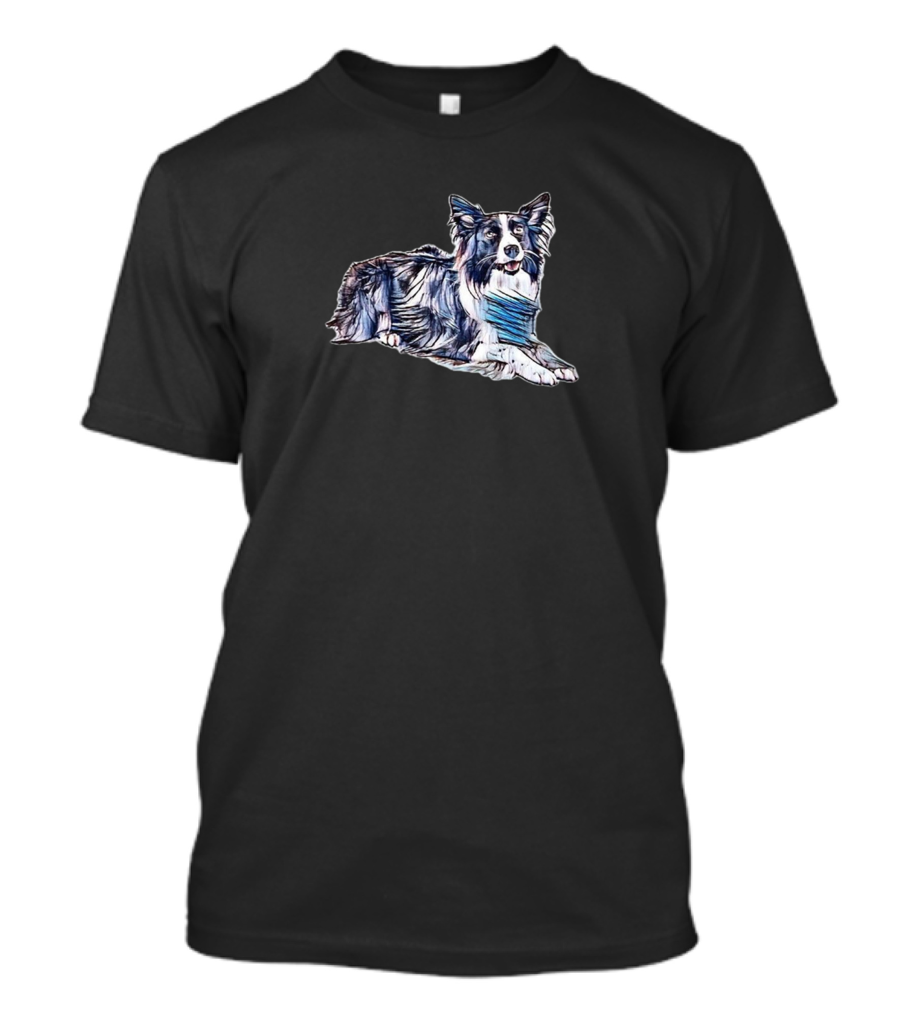 A Pretty Black And White Layi Border Collie T-Shirt